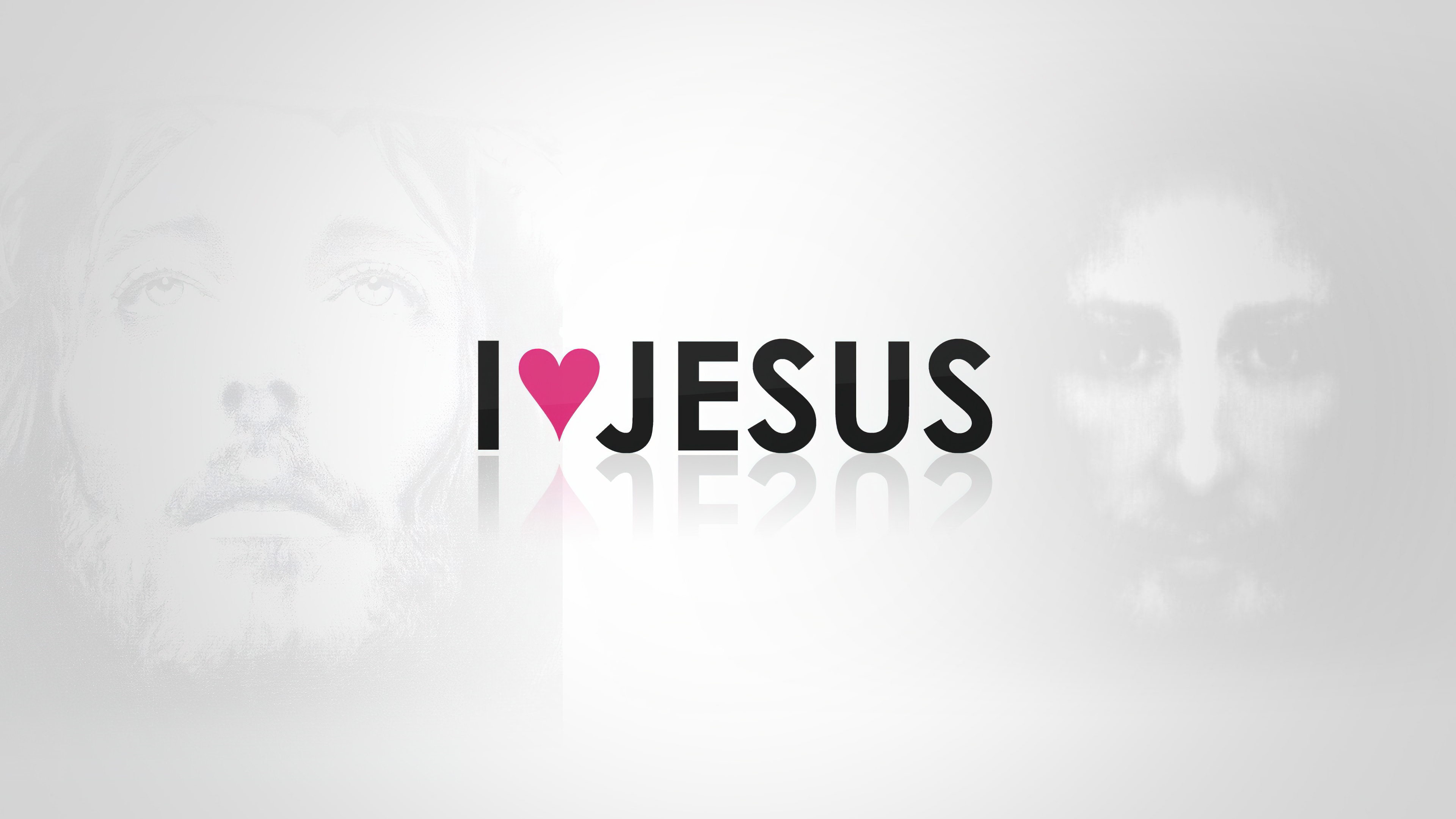 Wallpaper 4K, Jesus, White background