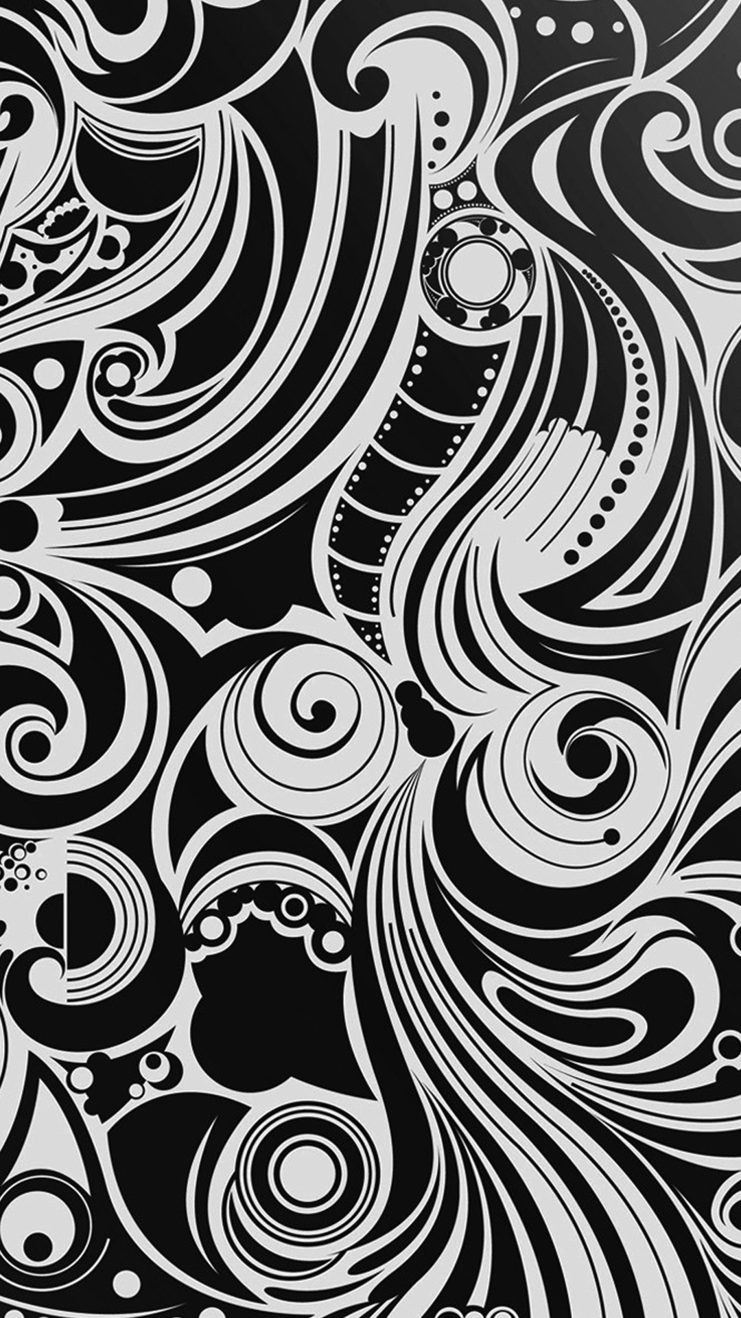 Designer Black White iPhone Background