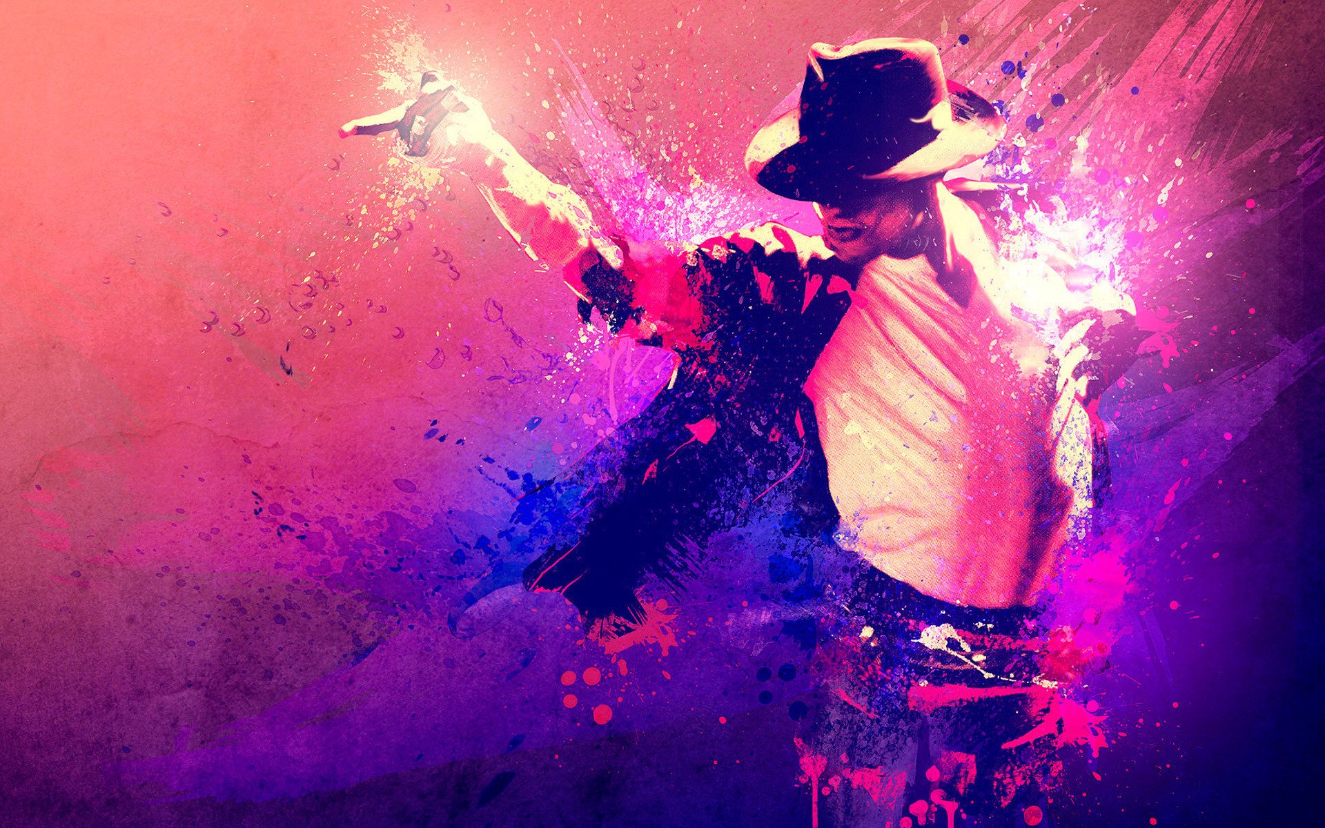 Michael Jackson Music Splash HD Wallpaper