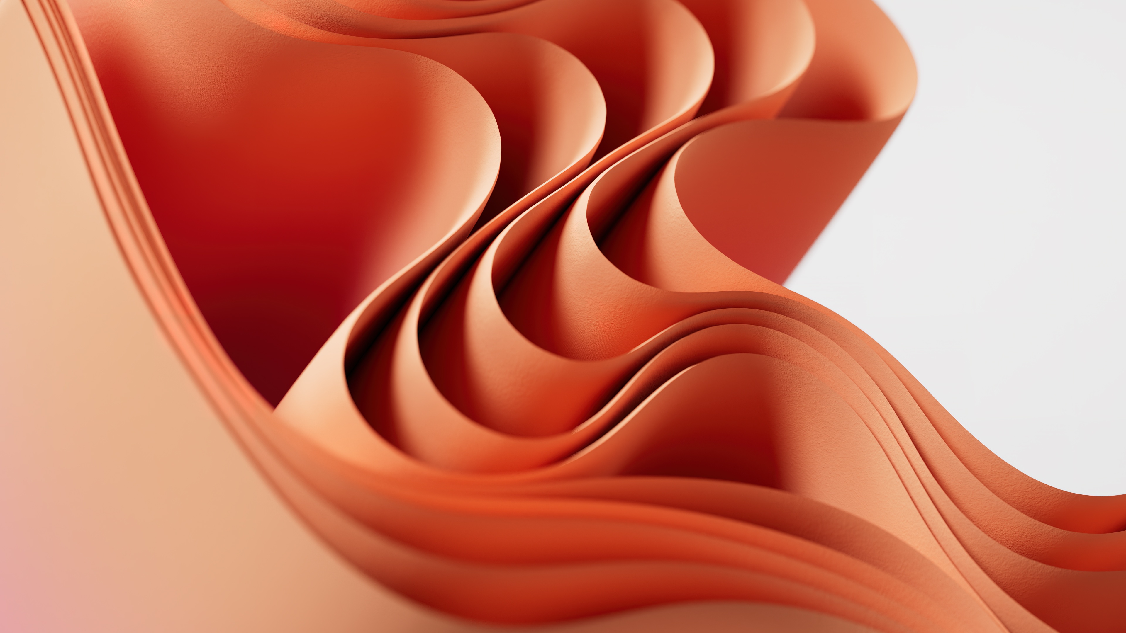 Orange abstract Wallpaper 4K, Pastel orange