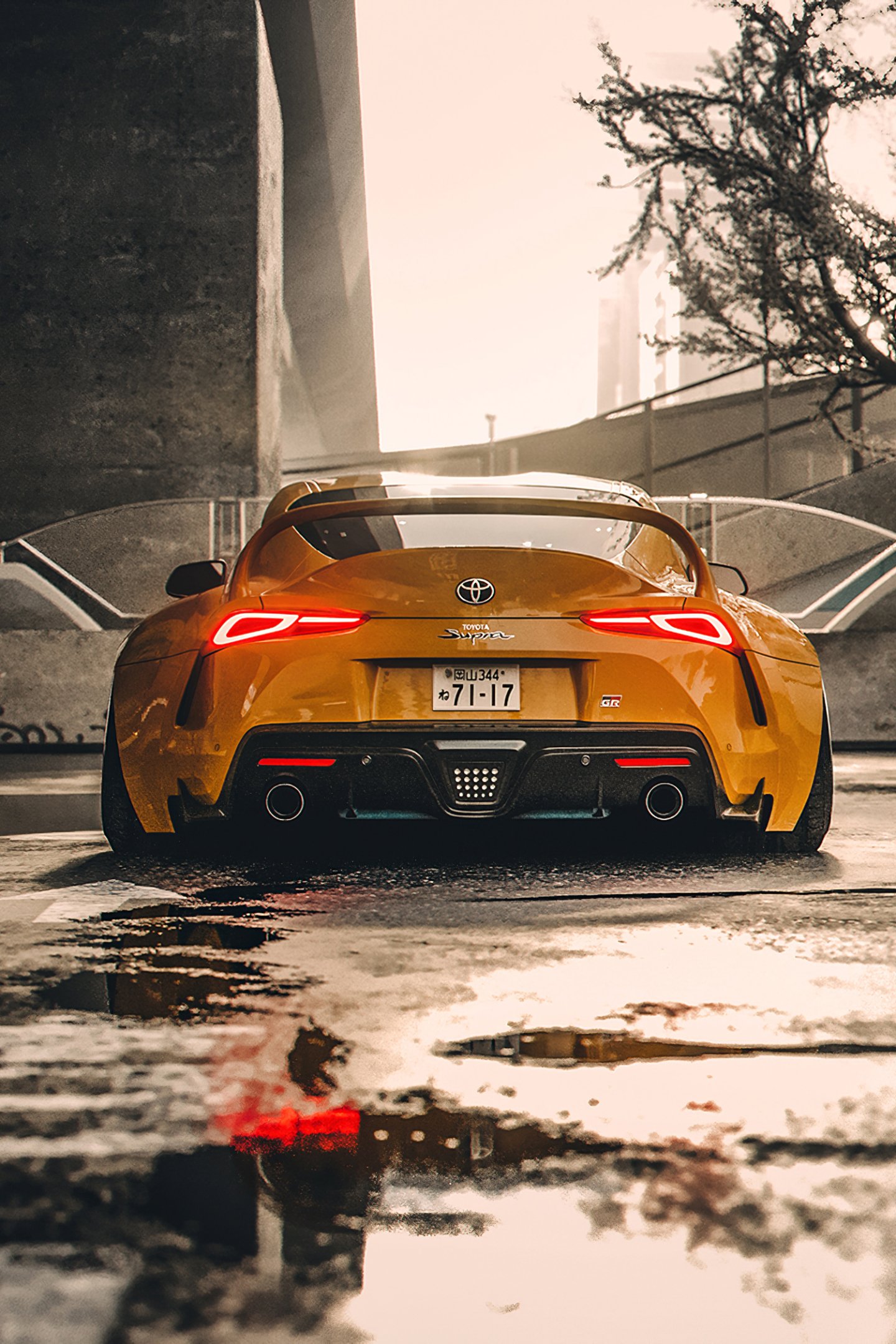 Vehicle Toyota Supra Phone Wallpaper