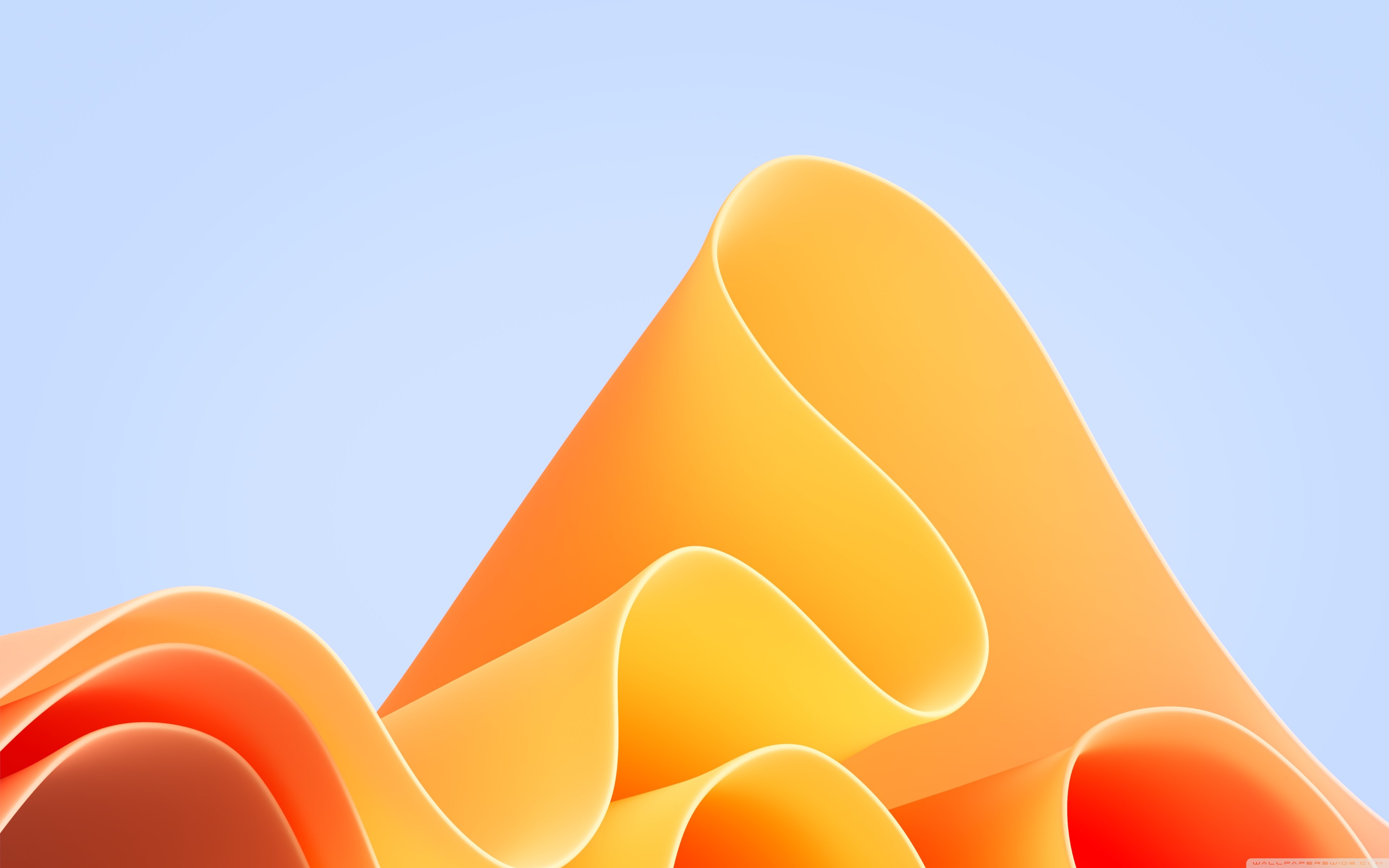 Abstract Yellow Orange Background Ultra