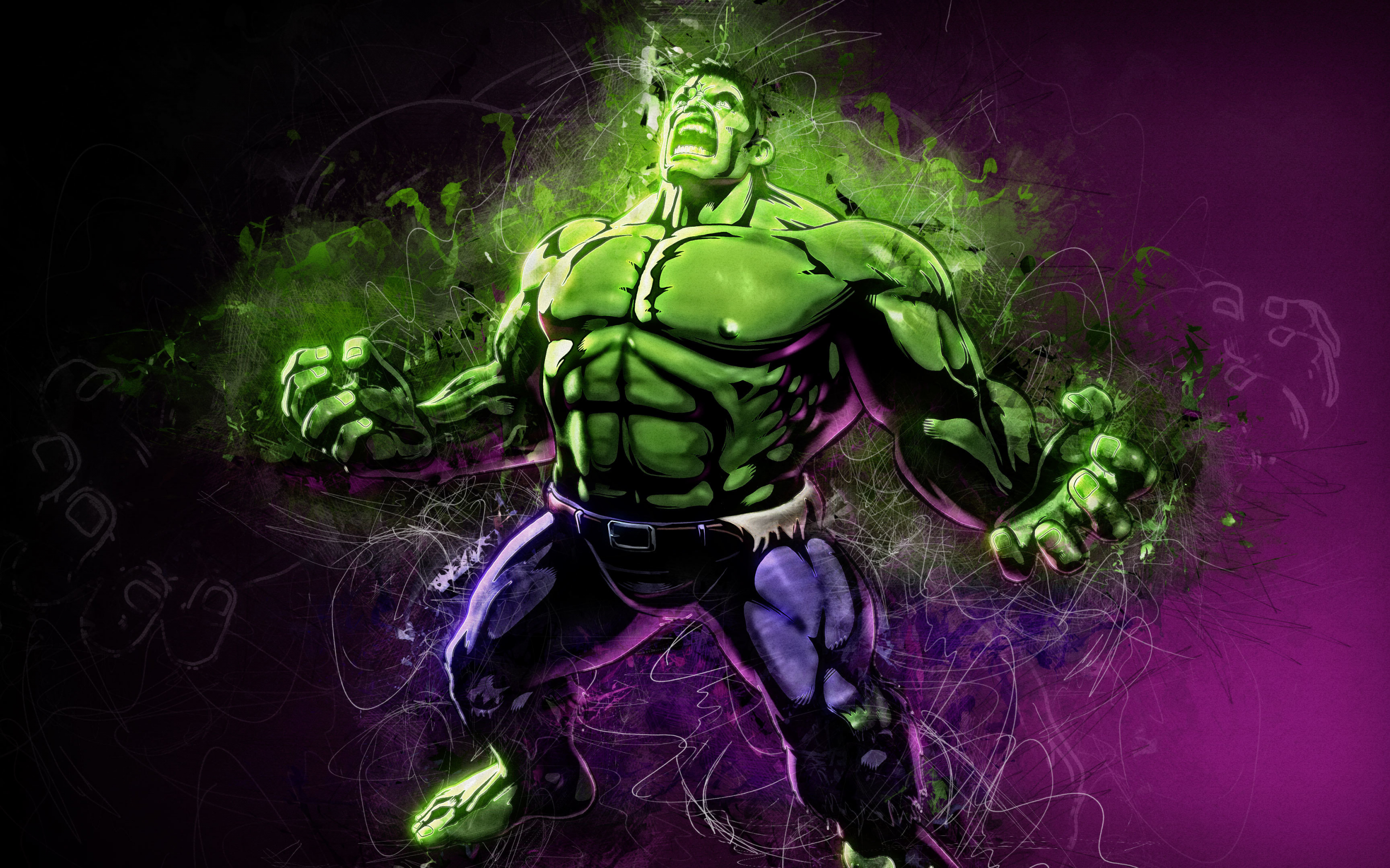 Download wallpaper 2880x1800 angry hulk