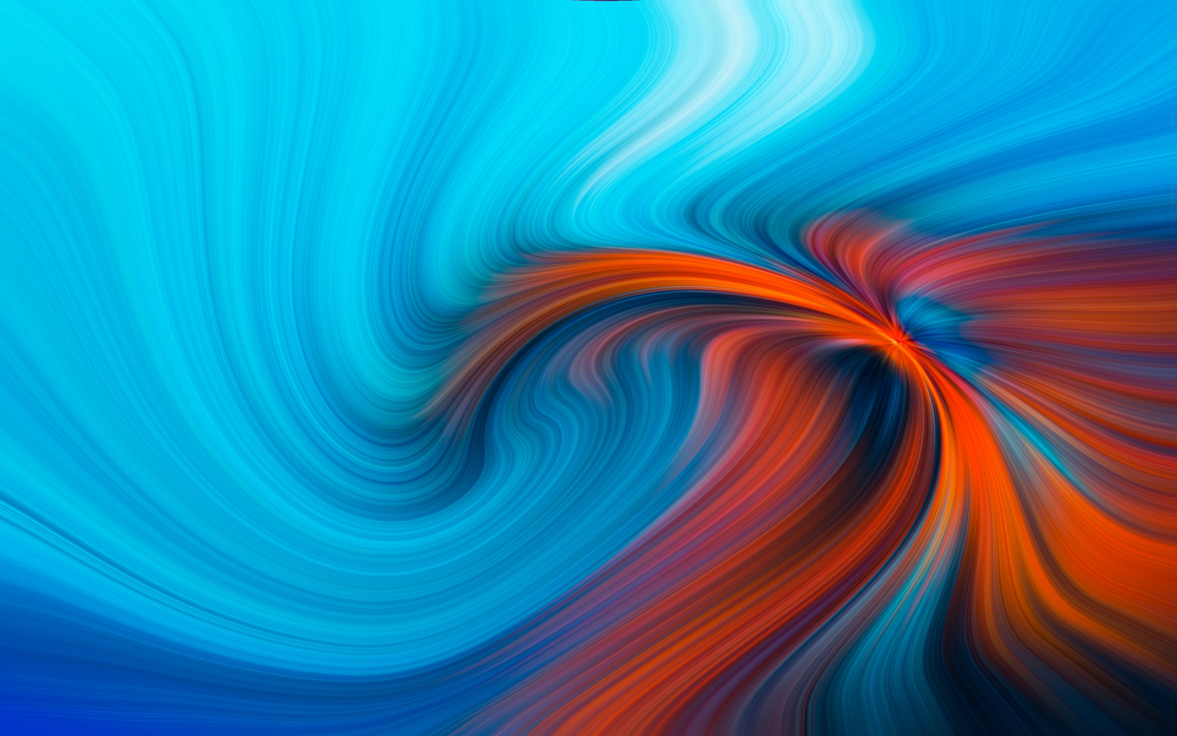 Blue and orange hole Wallpaper 4k HD ID
