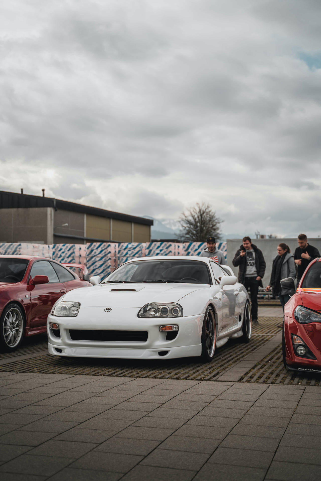 Download 4k Toyota Supra White Parking