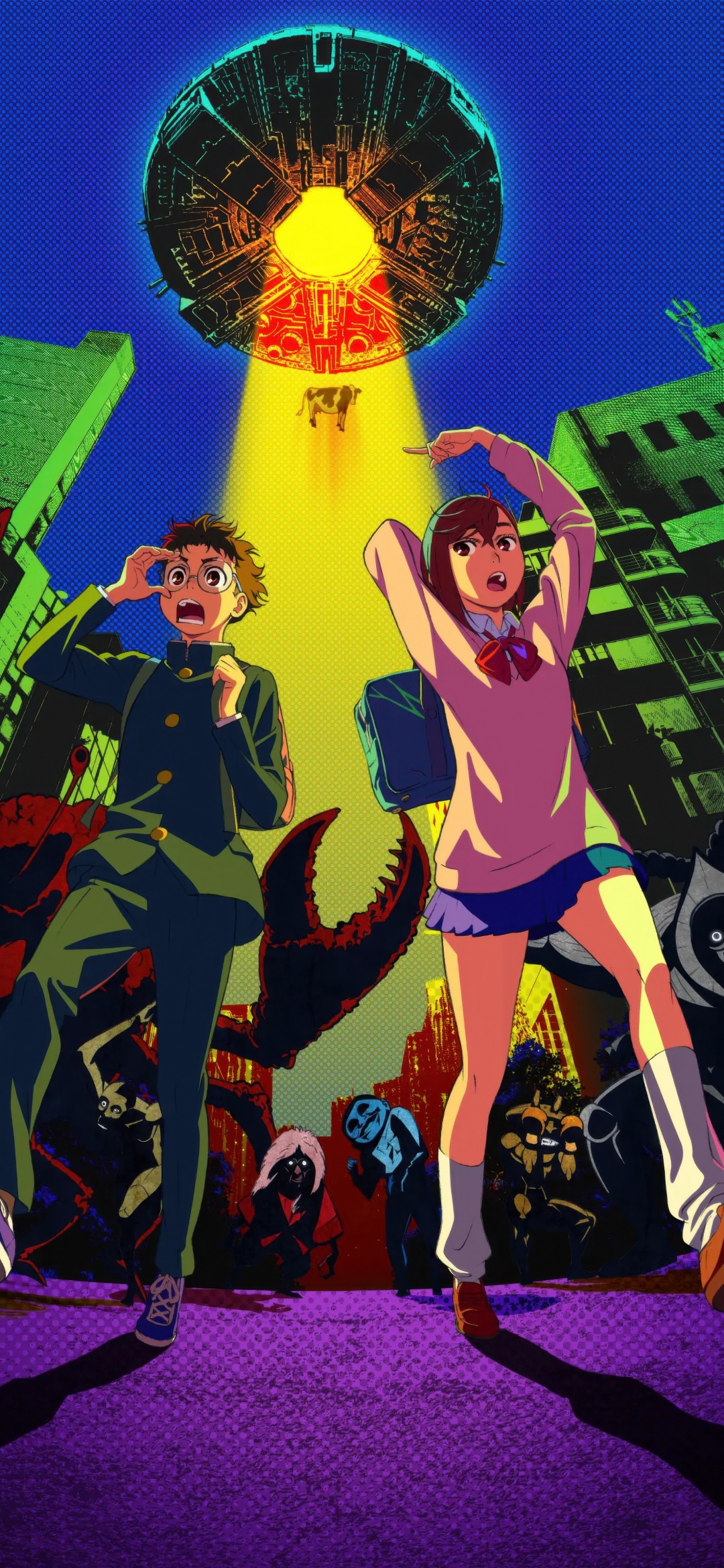 Dandadan Wallpaper 4K, Anime couple