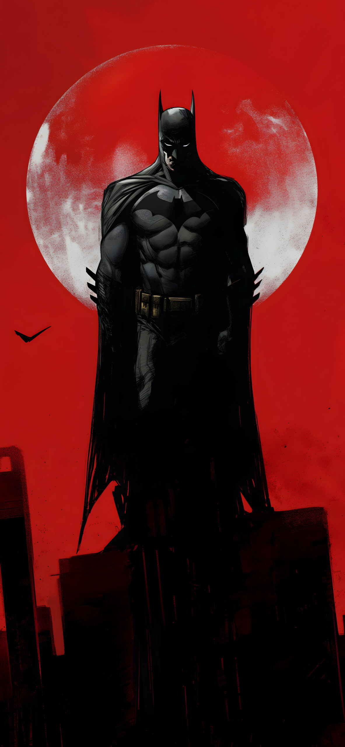Batman Dark Knight Red Wallpaper