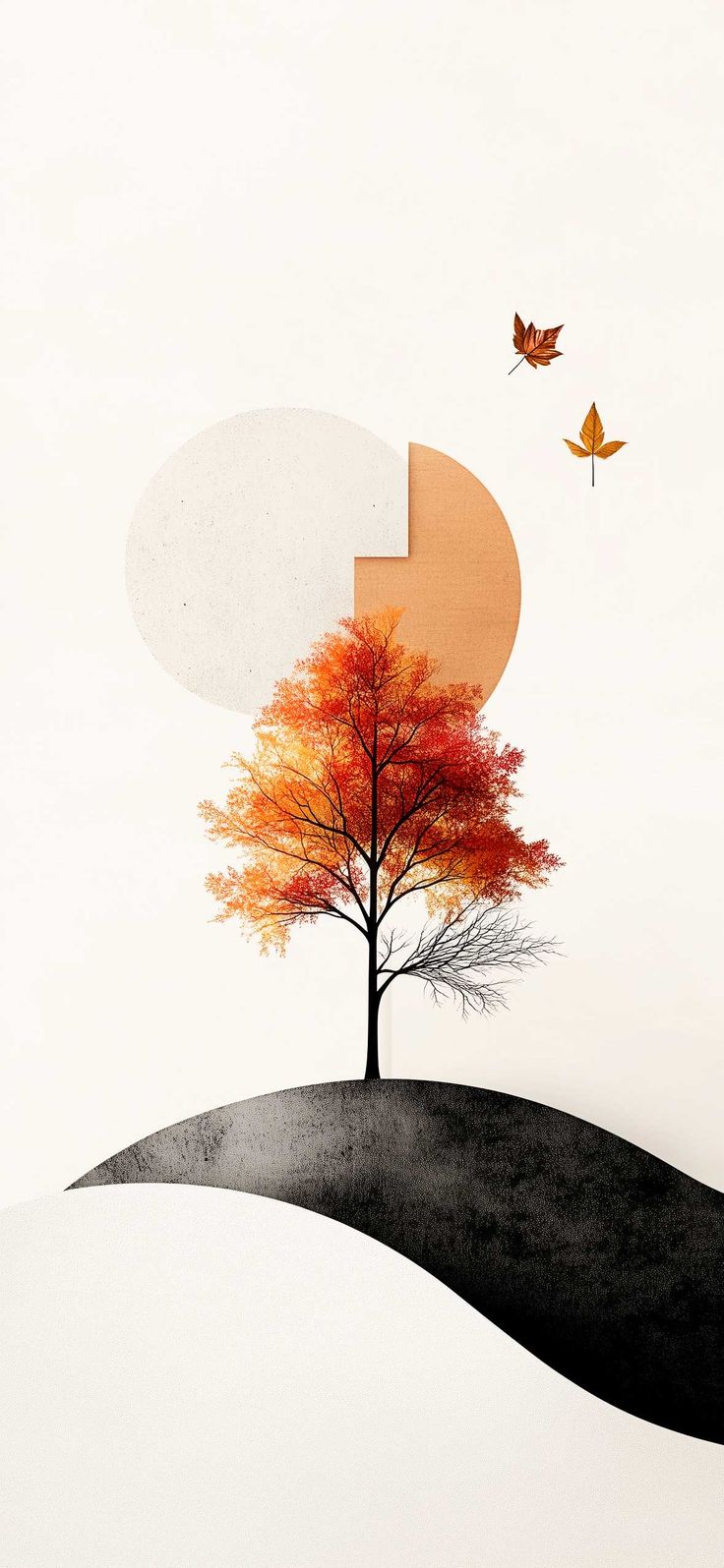 Fall Minimalist Wallpaper For A
