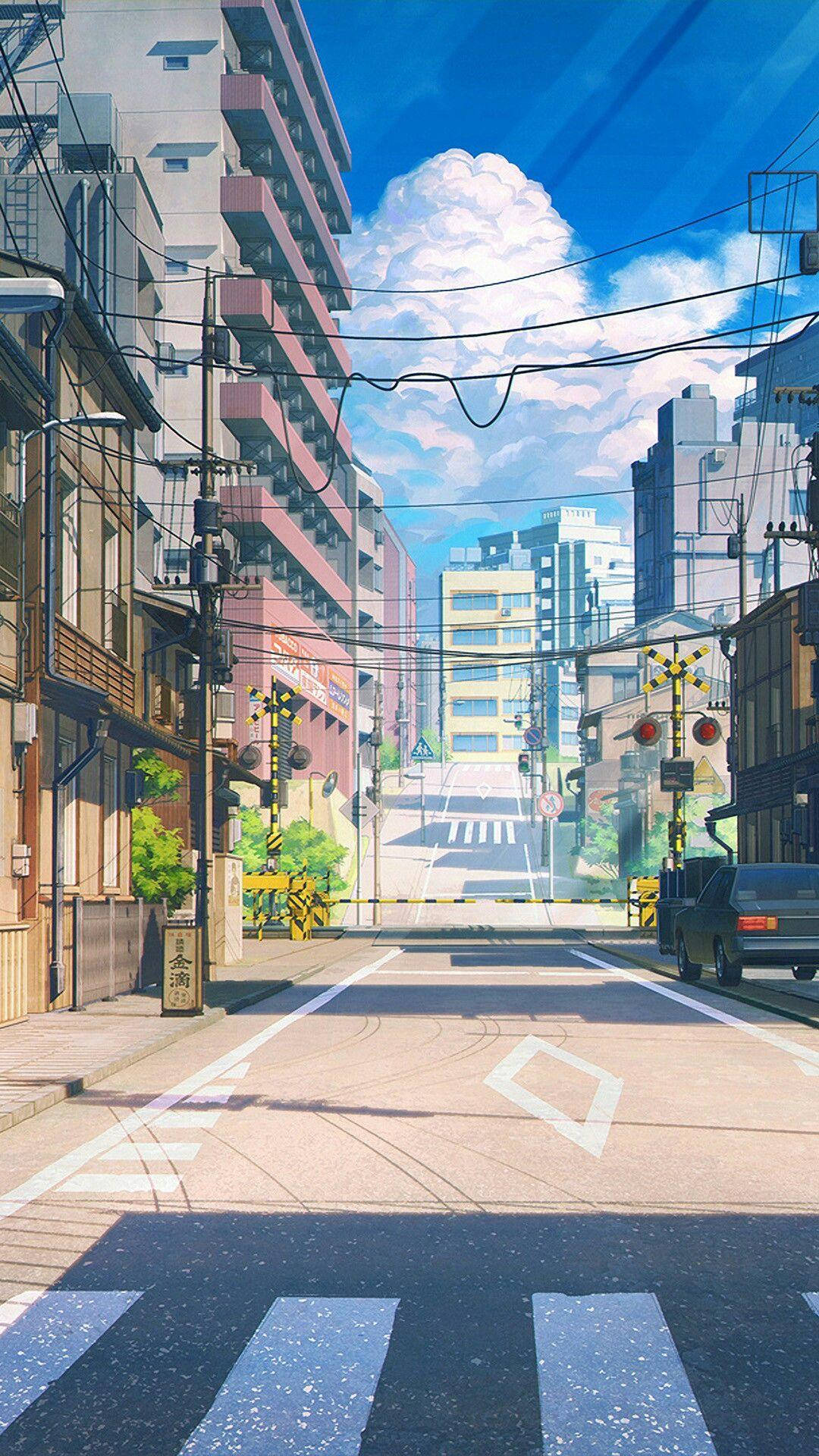 Japanese Anime City Wallpaper