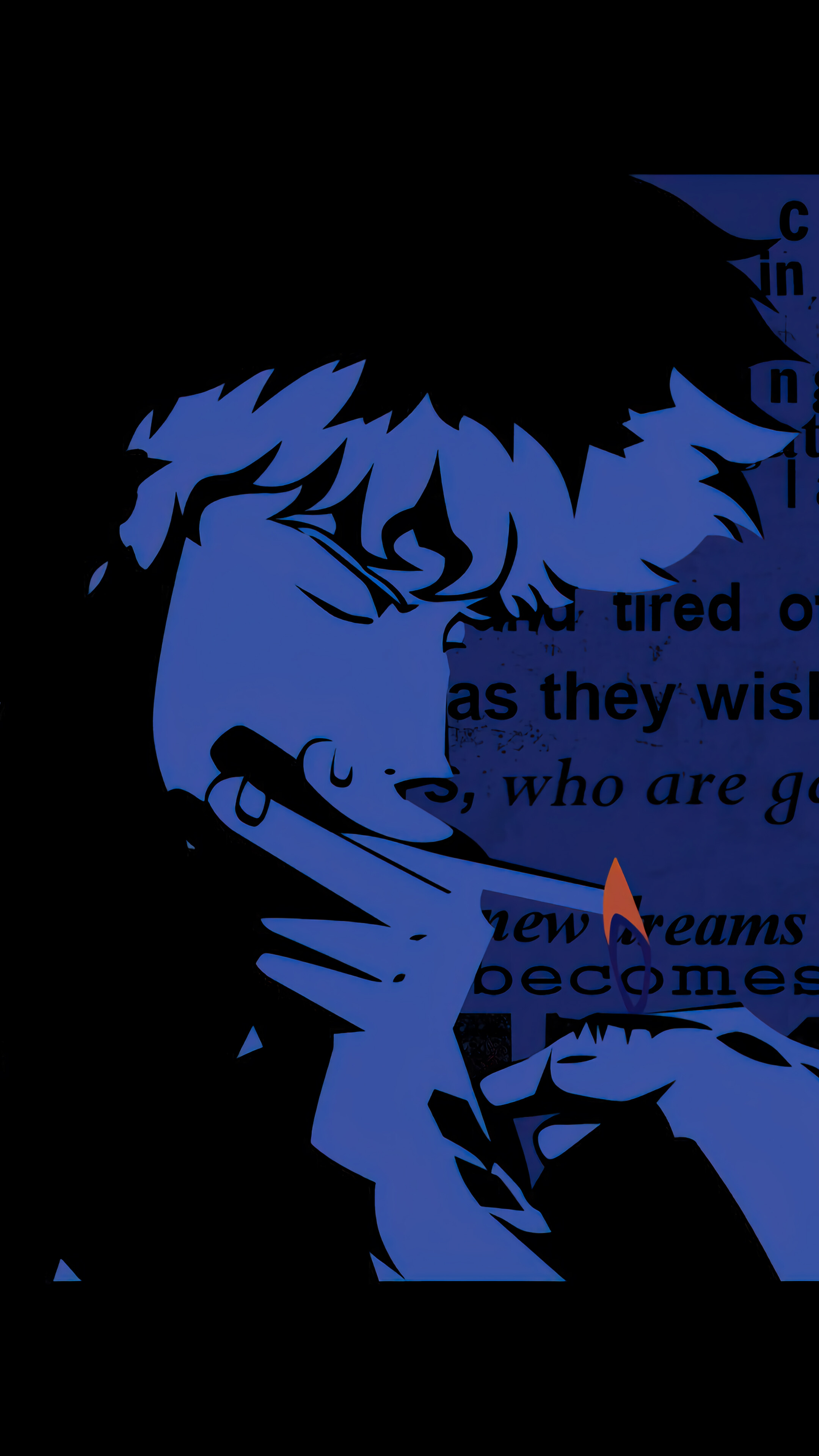 Cowboy Bebop Spike Spiegel Smoking 4K