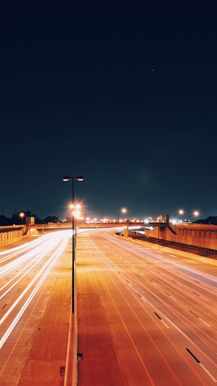 Download iPhone 12 Pro Highway At Night