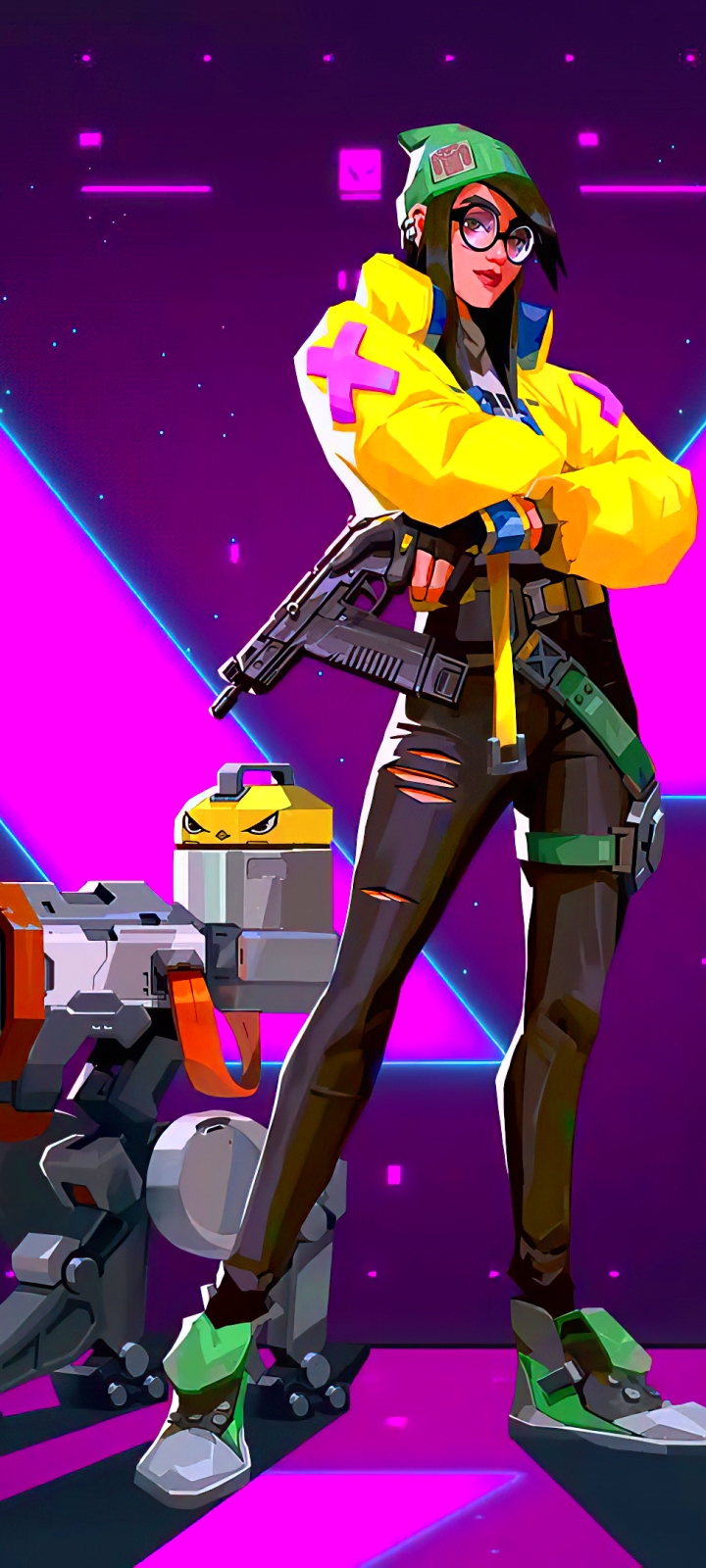 Killjoy (Valorant) Phone Wallpaper