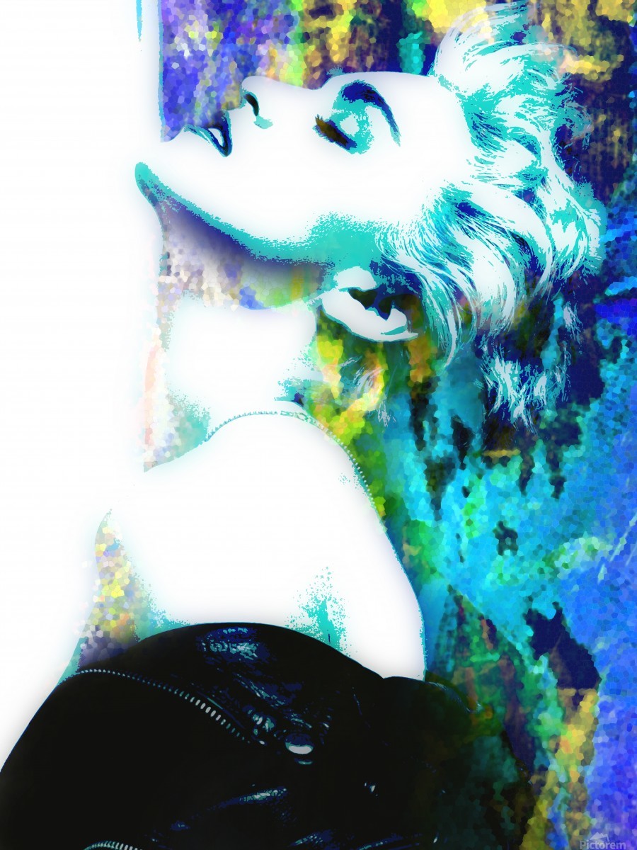 Madonna True Blue Abstract Portrait