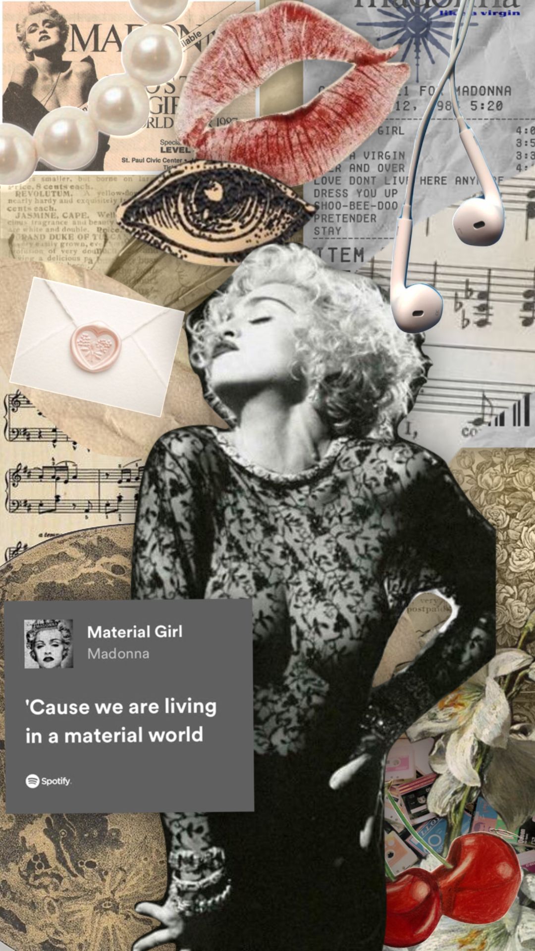 laugh love #madonna#vintage #moodboard