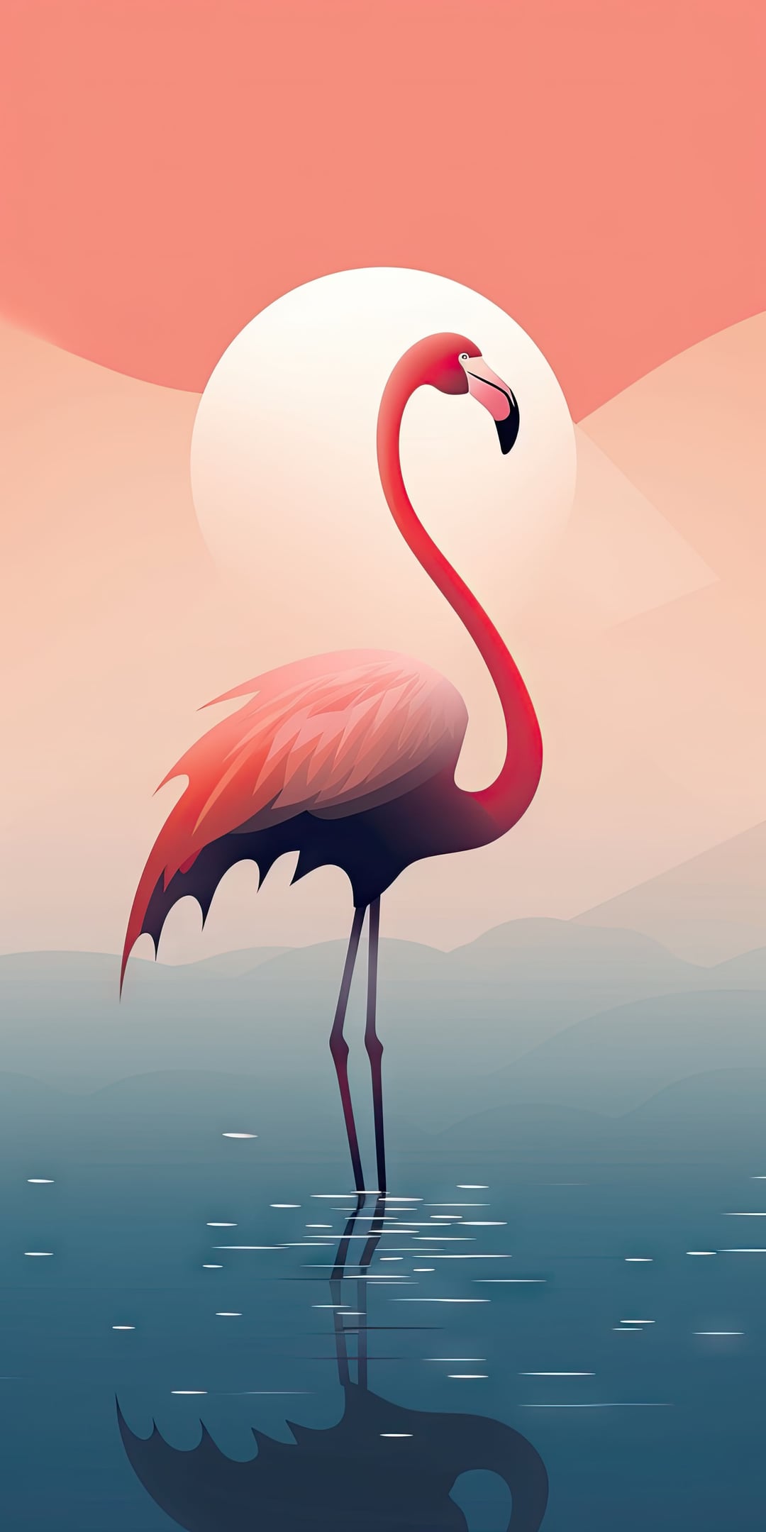 Vector Flamingo (by Wallpop)