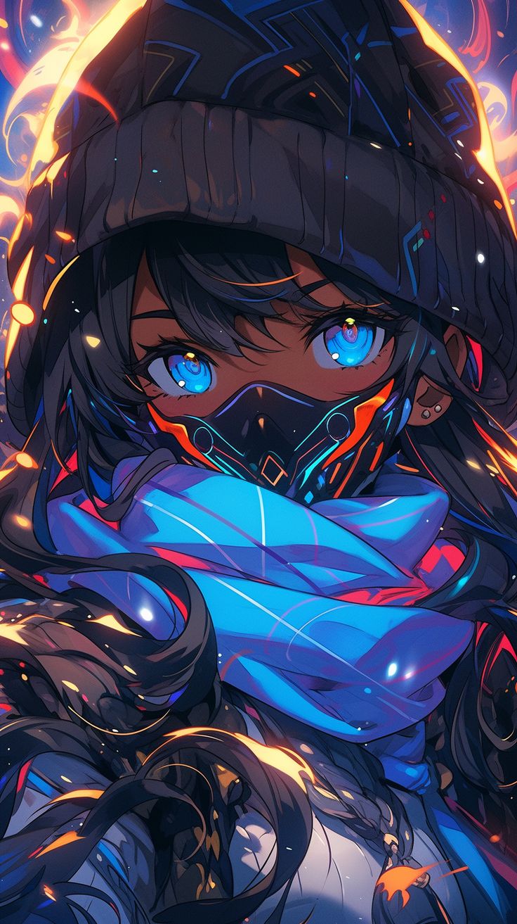 Pretty girl in Blue Theme