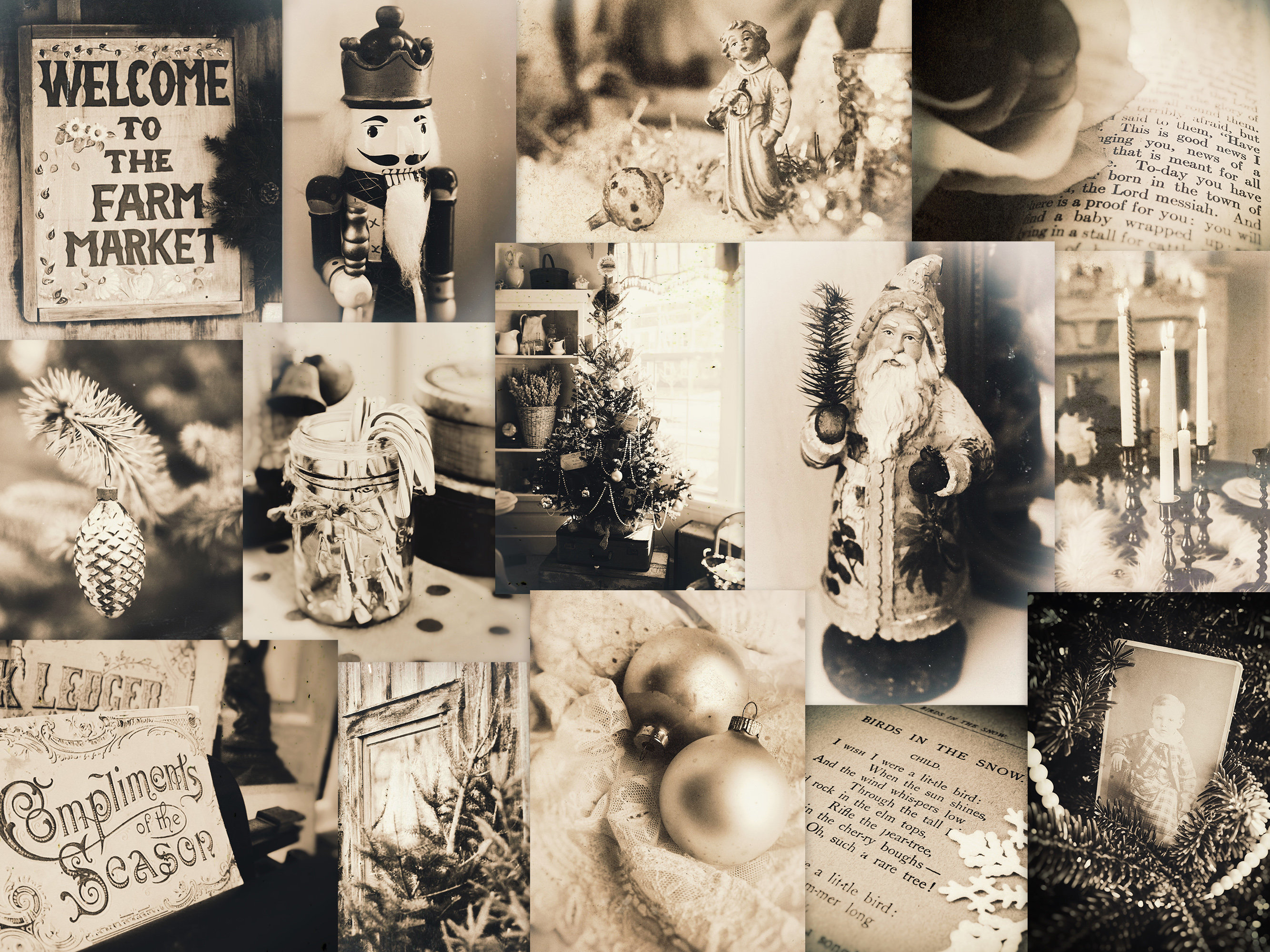Christmas Photography Collage Sheets