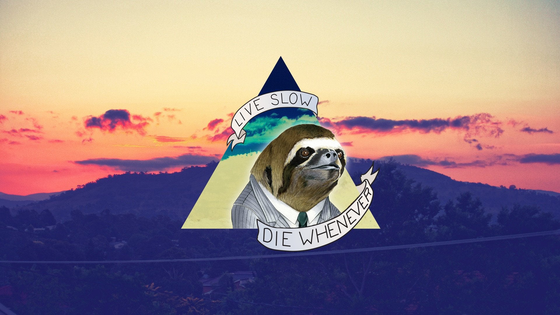 My collection of sloth wallpaper. Let