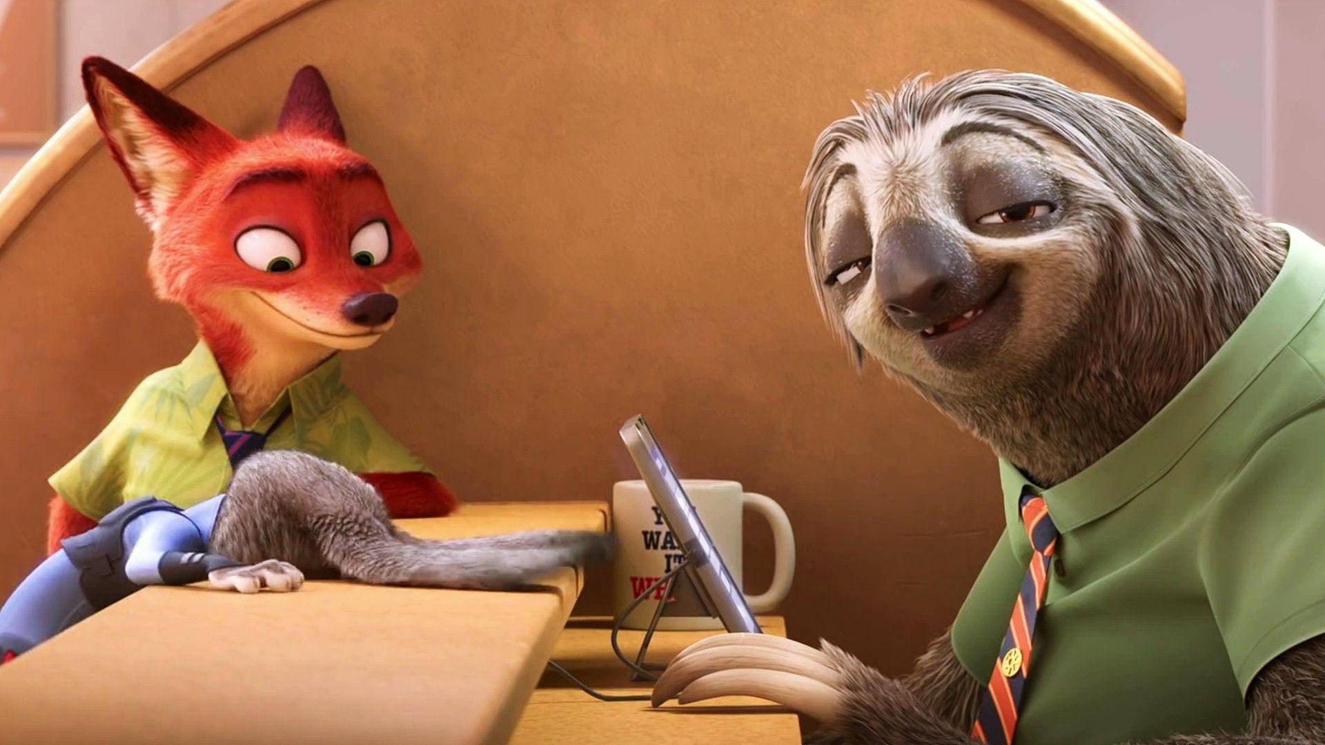 Download free Zootopia Sloth Worker