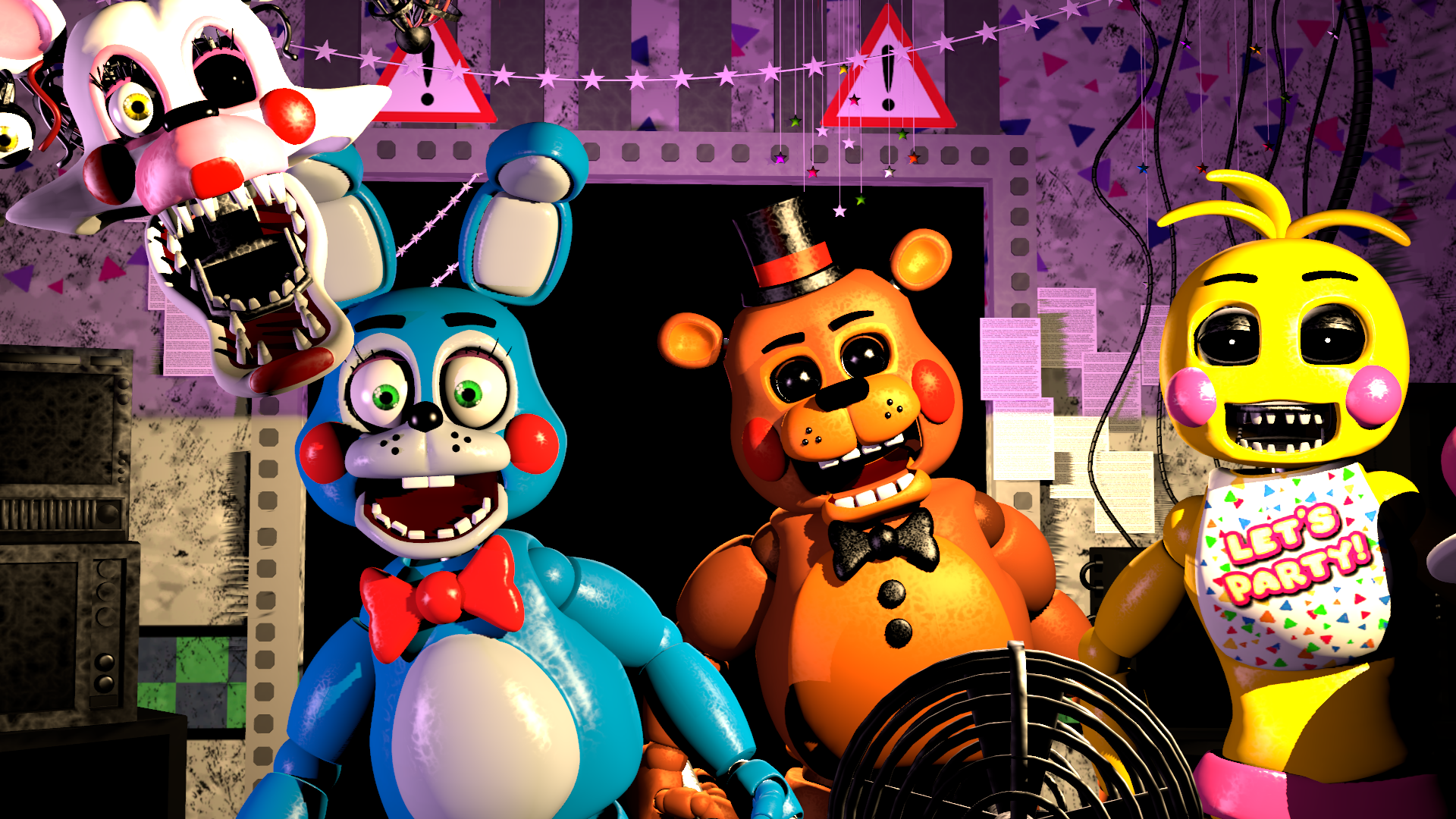 SFM) FNaF 2 Toy Animatronics poster, r