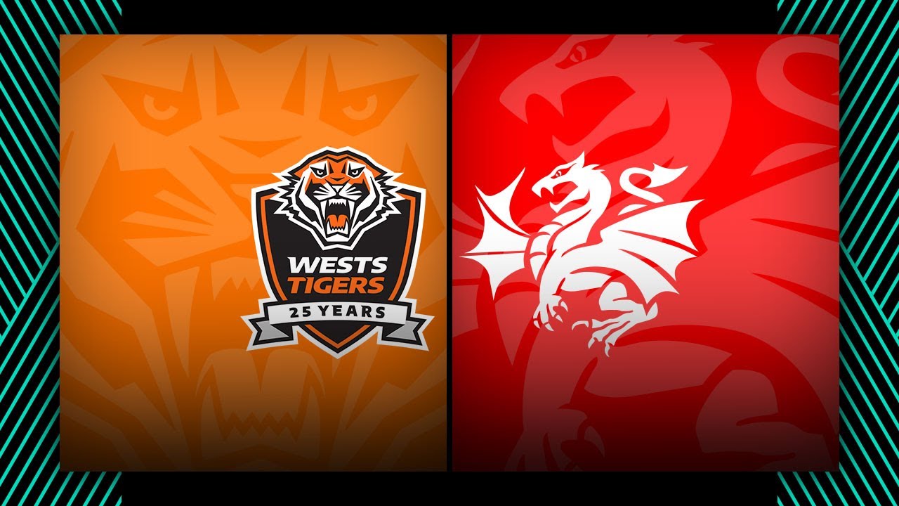NRLW 2024. Wests Tigers v Dragons