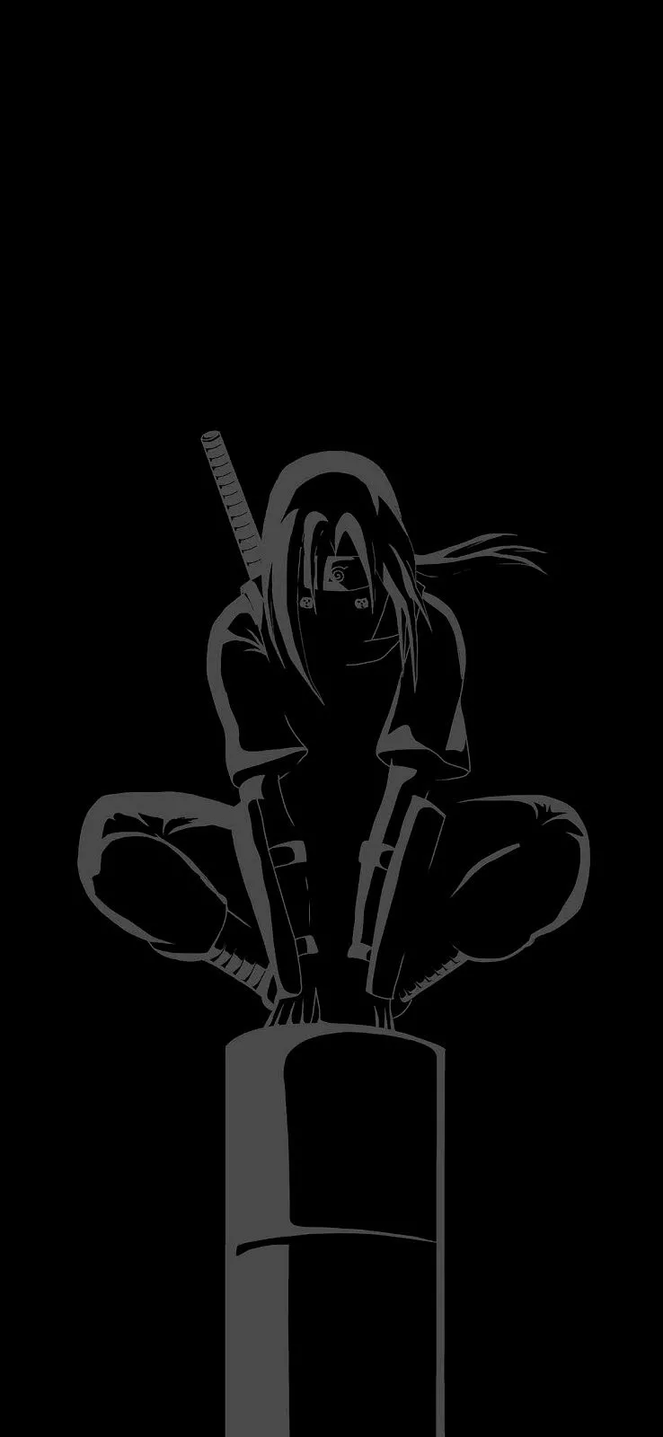 Itachi Uchiha Black background