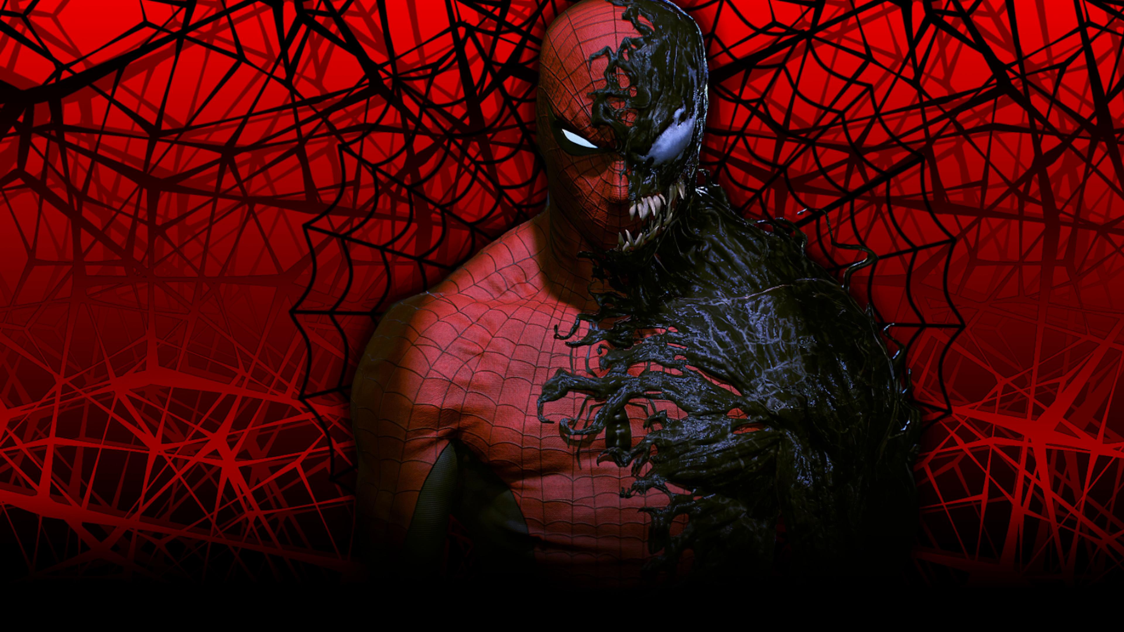 Spider Man Inside Venom Live Wallpaper