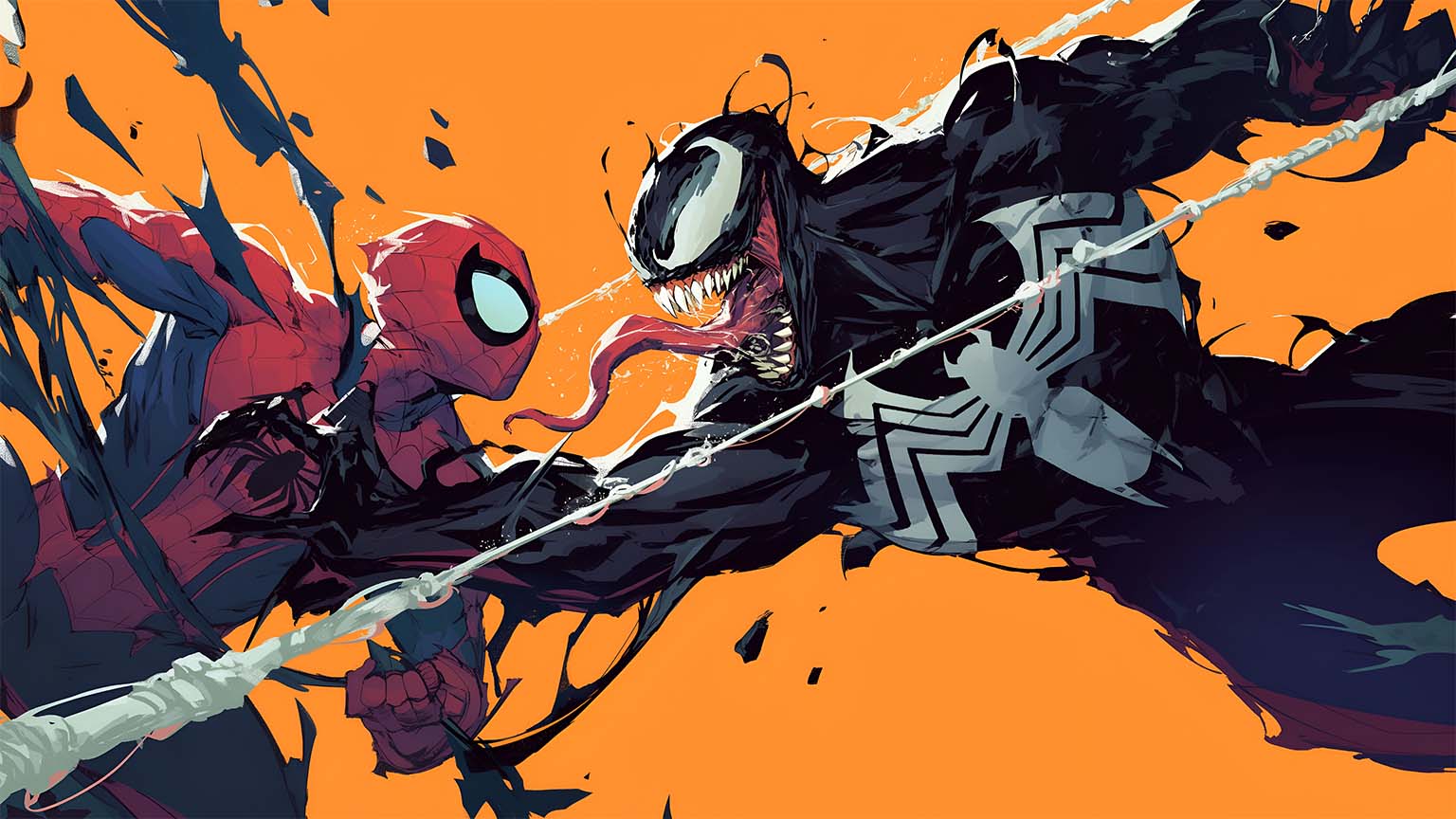 Spiderman vs Venom Clash Desktop