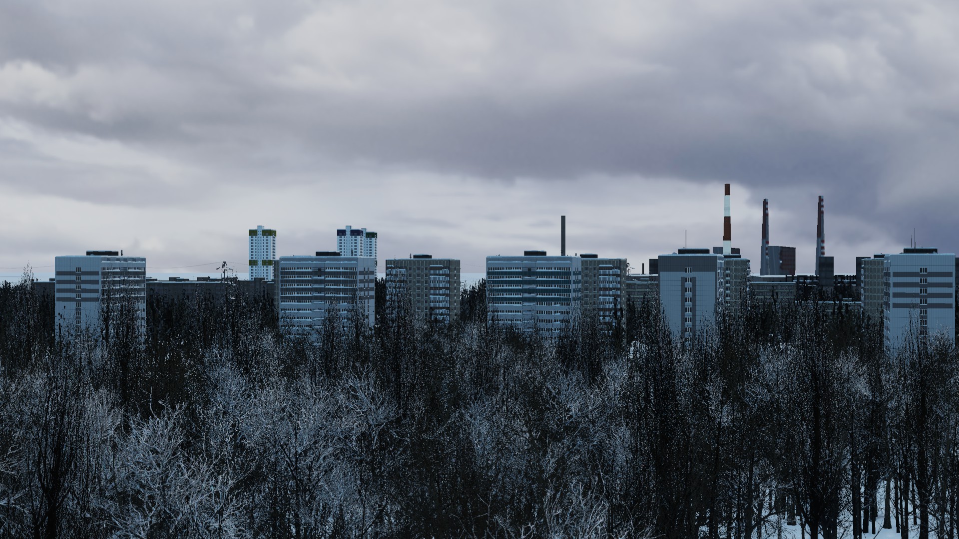 Nice panorama of a russian city, r