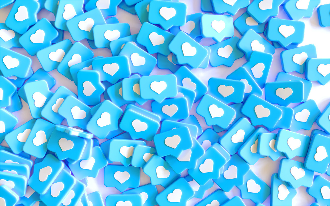 Heart Icon Rendering white Background