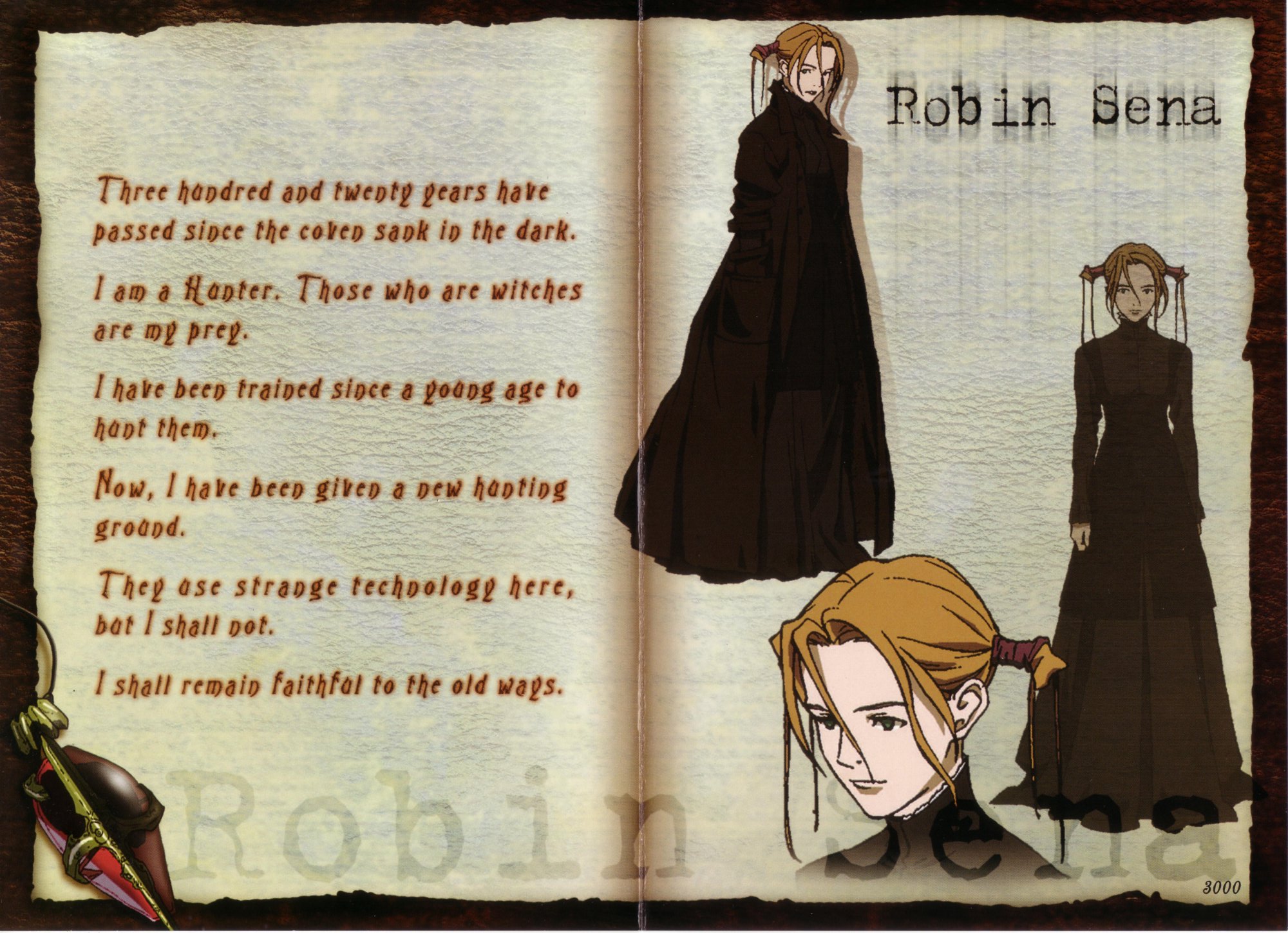 Anime Witch Hunter Robin HD Wallpaper