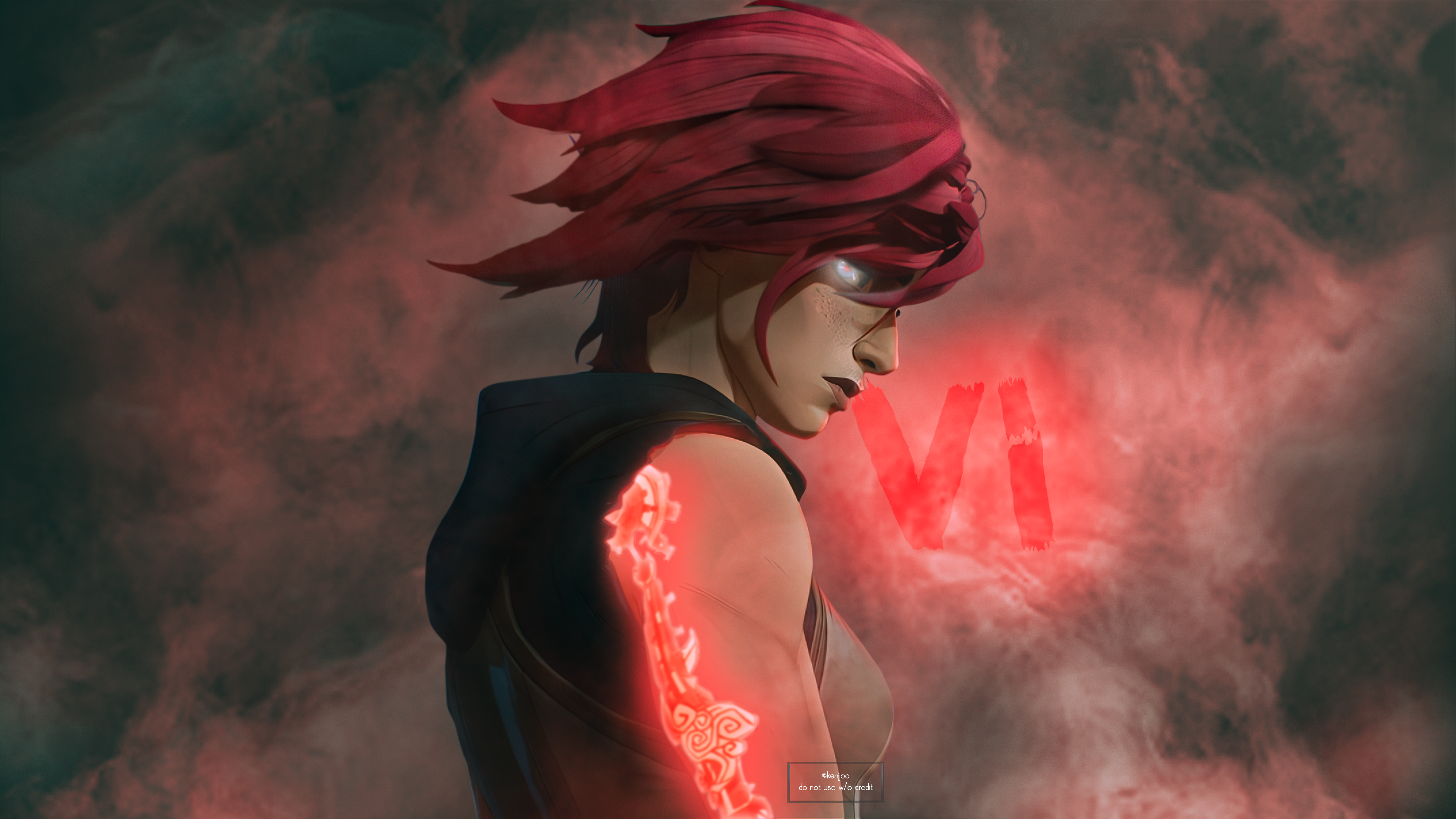 Vi Tattoo Glow Wallpaper OC