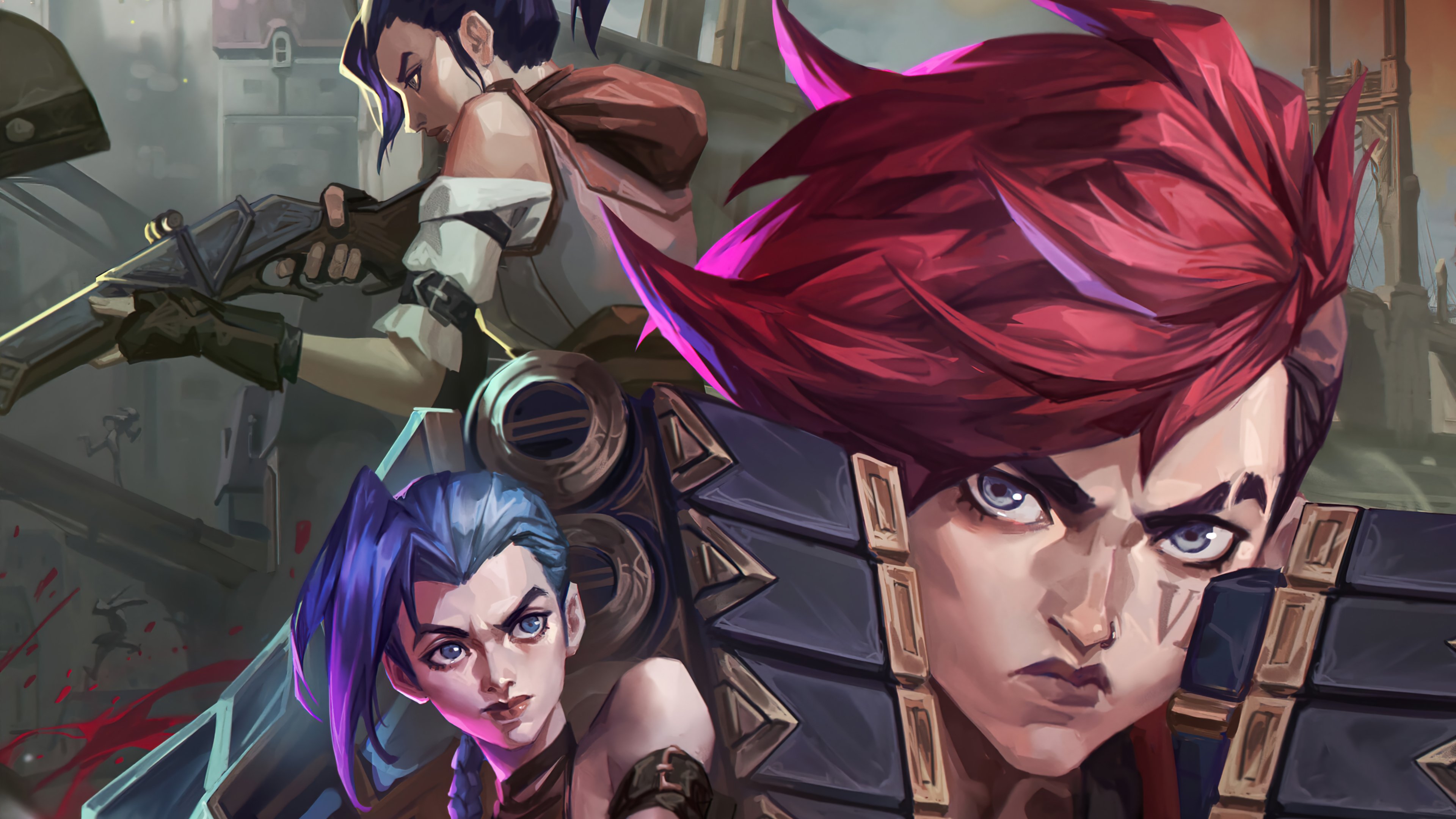 Jinx Vi and Caitlyn in Arcane League