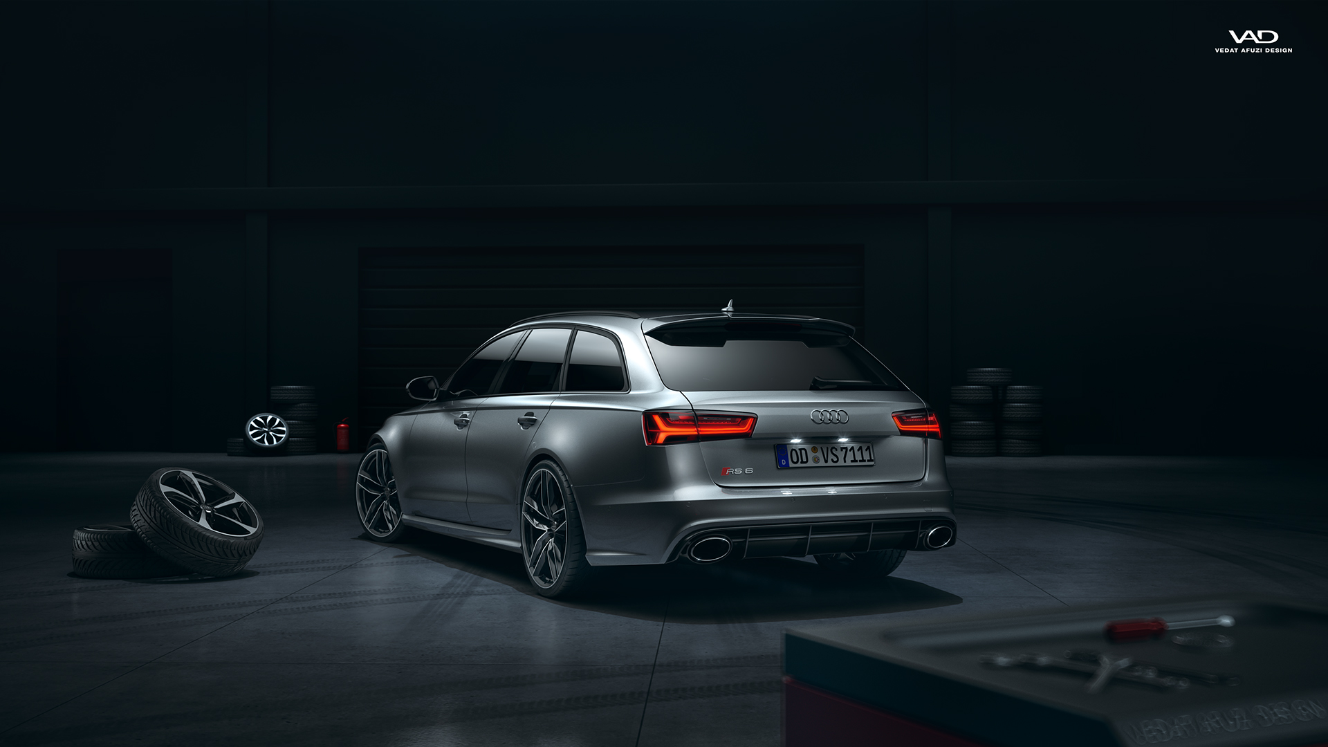 Audi RS6 performance scene