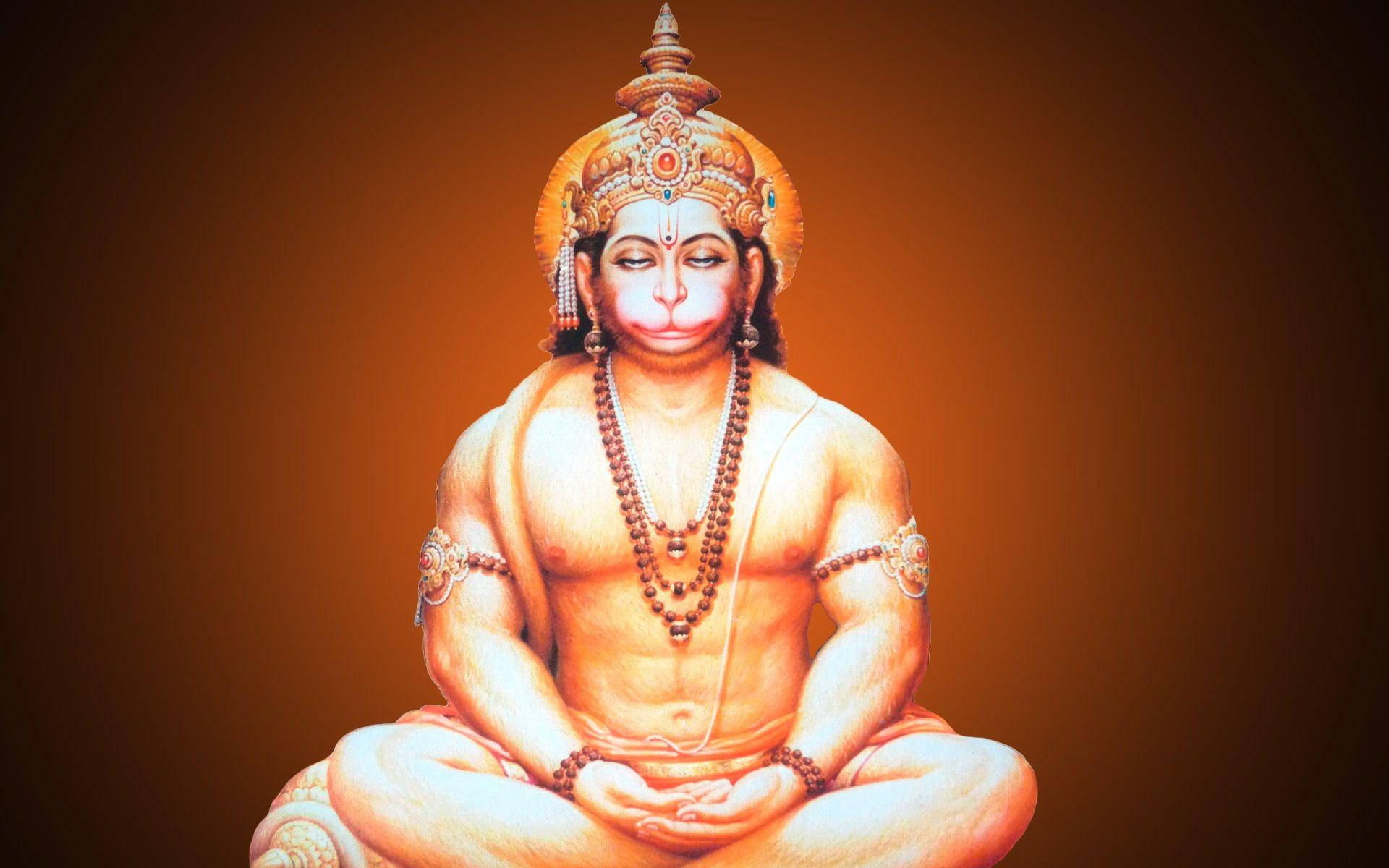 Lord Hanuman Meditating HD Wallpaper