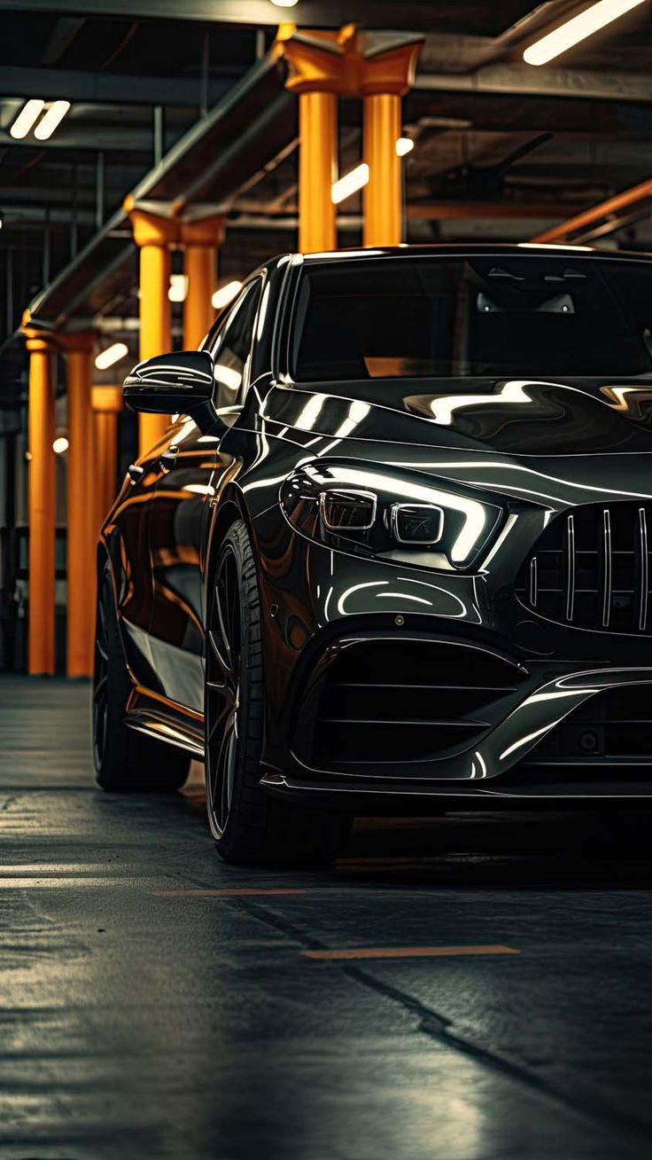 Mercedes AMG Black iPhone Wallpaper 4K