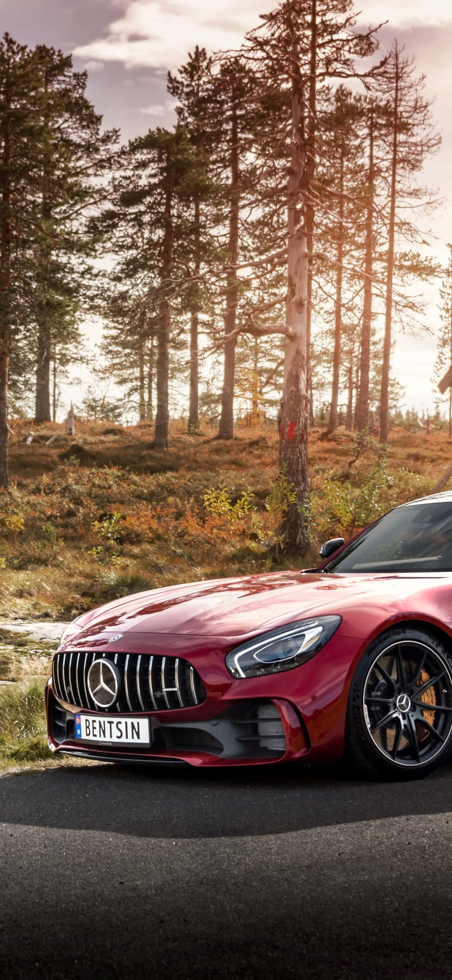 Download IPhone X Amg Gt R Background