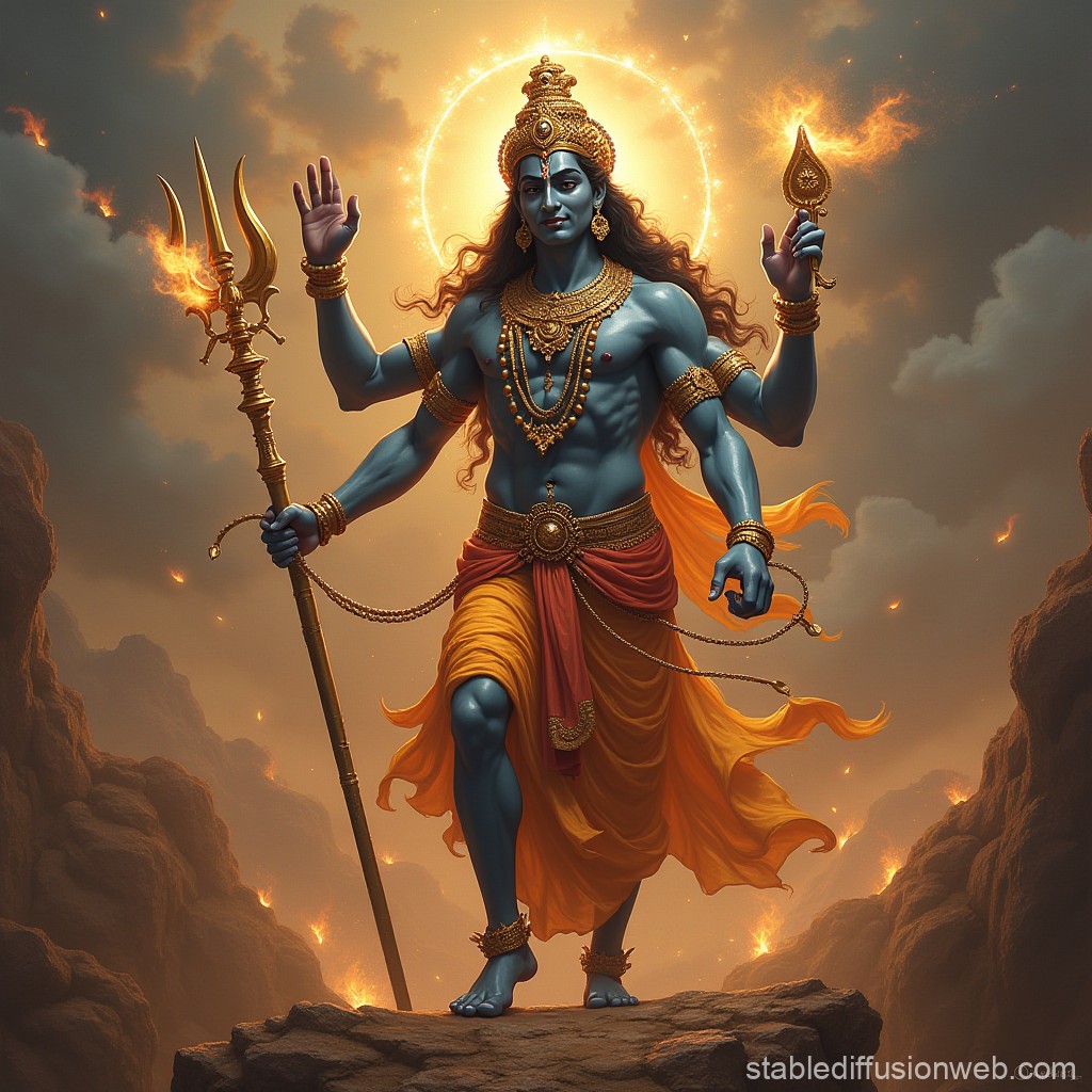 lord vishnu wallpaper Prompts. Stable