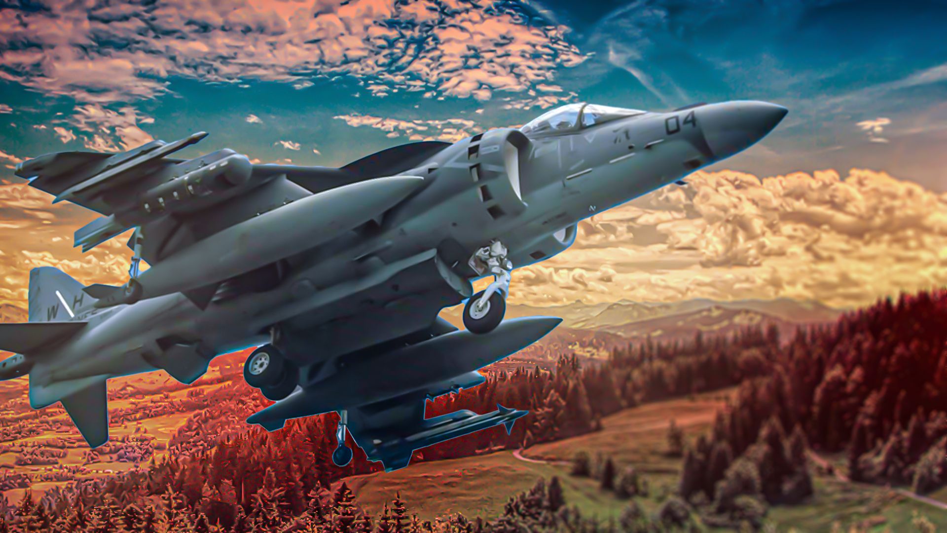 US Marine Corps AV 8 Harrier II
