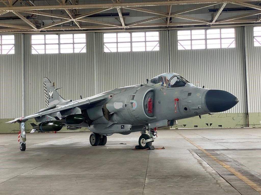 Sea Harrier Jump Jet For Filming