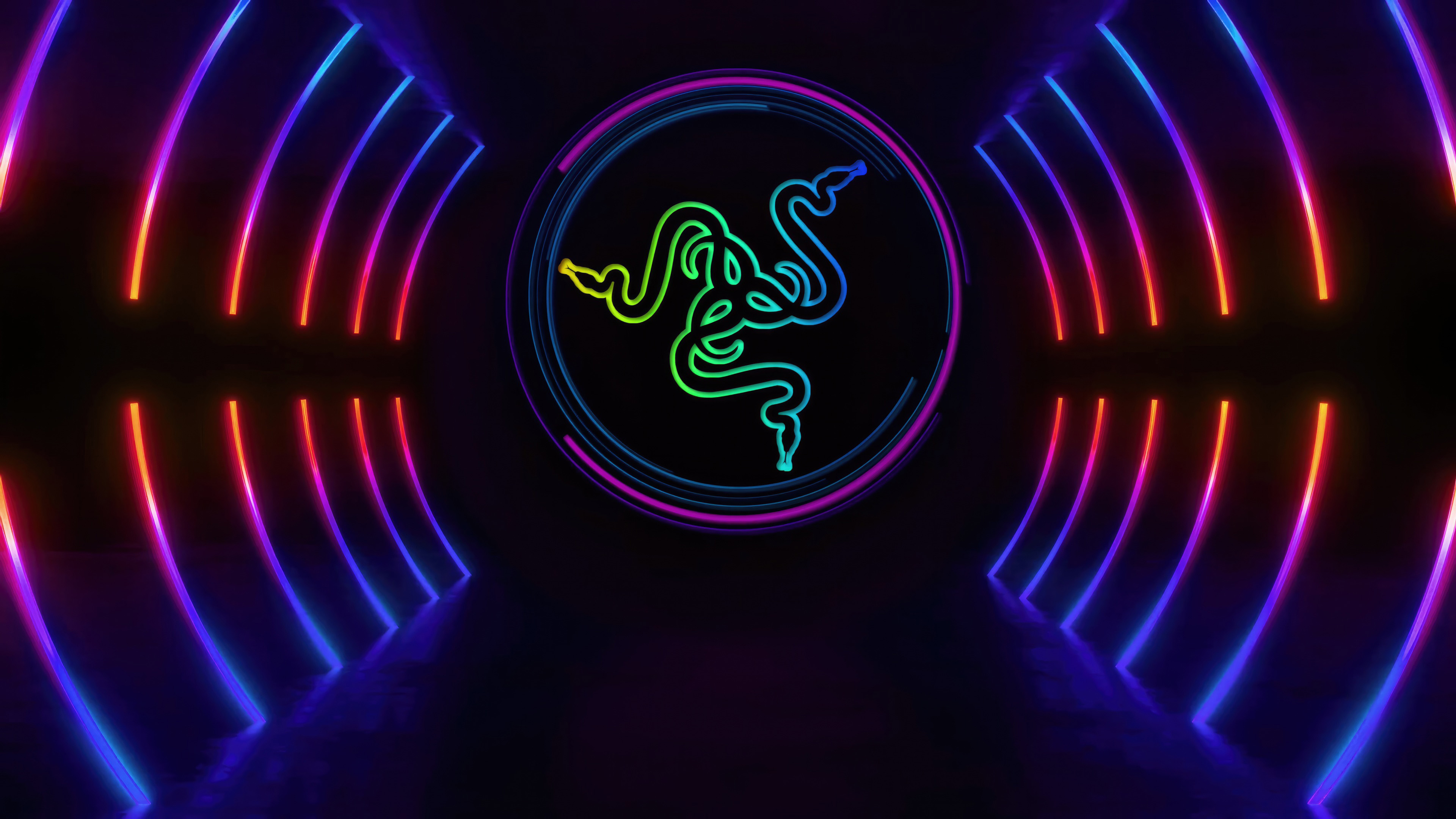 Razer Neon Abstract Wallpaper, HD