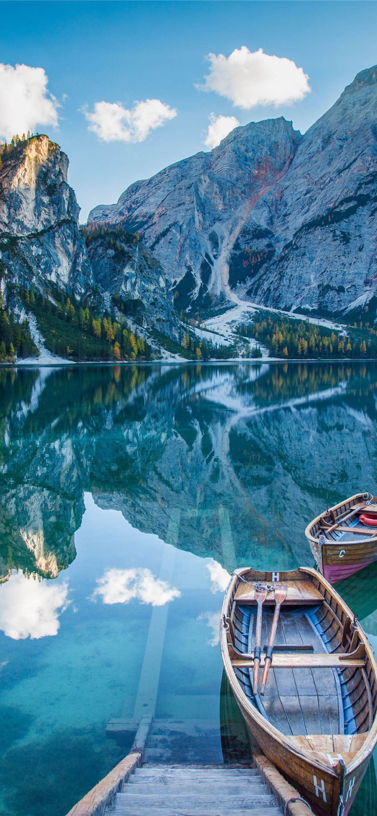 prasger wildsee lake south tyrol italy