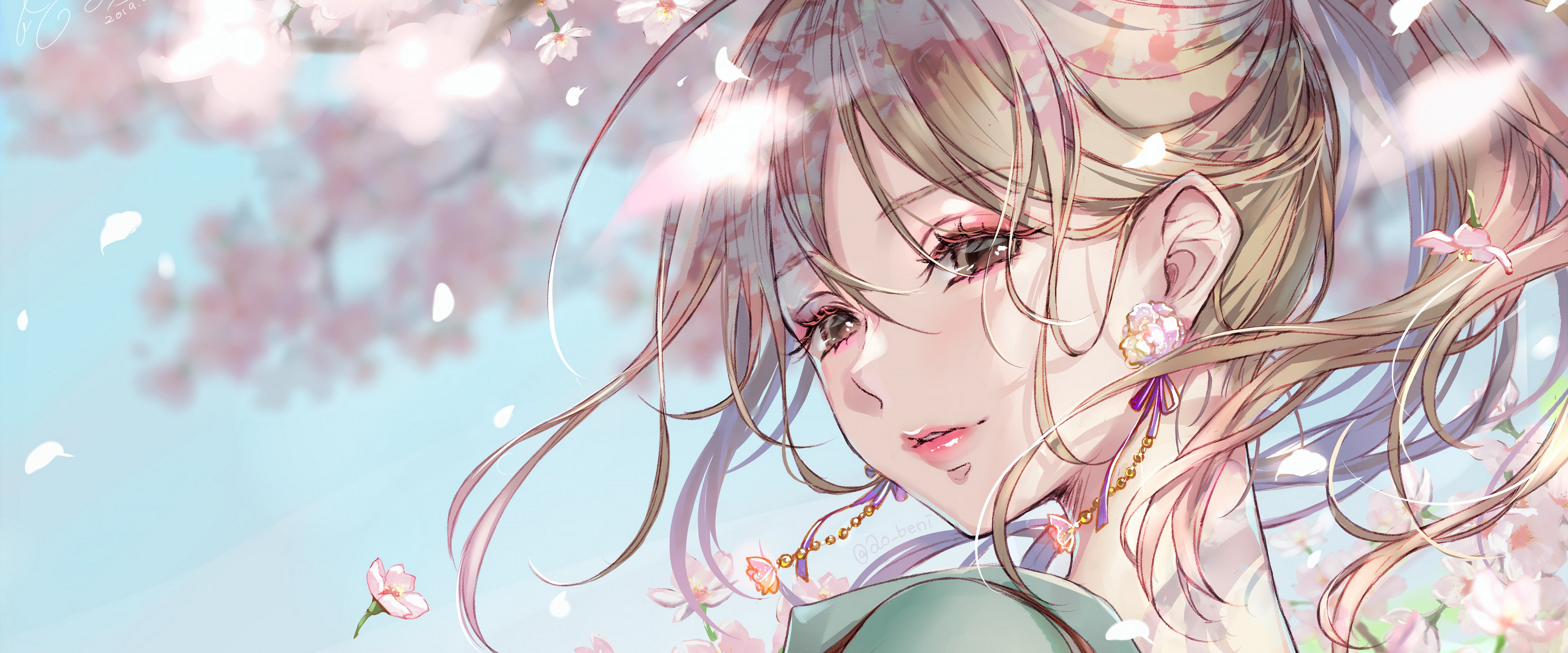 Beautiful Anime Girl 4K Wallpaper