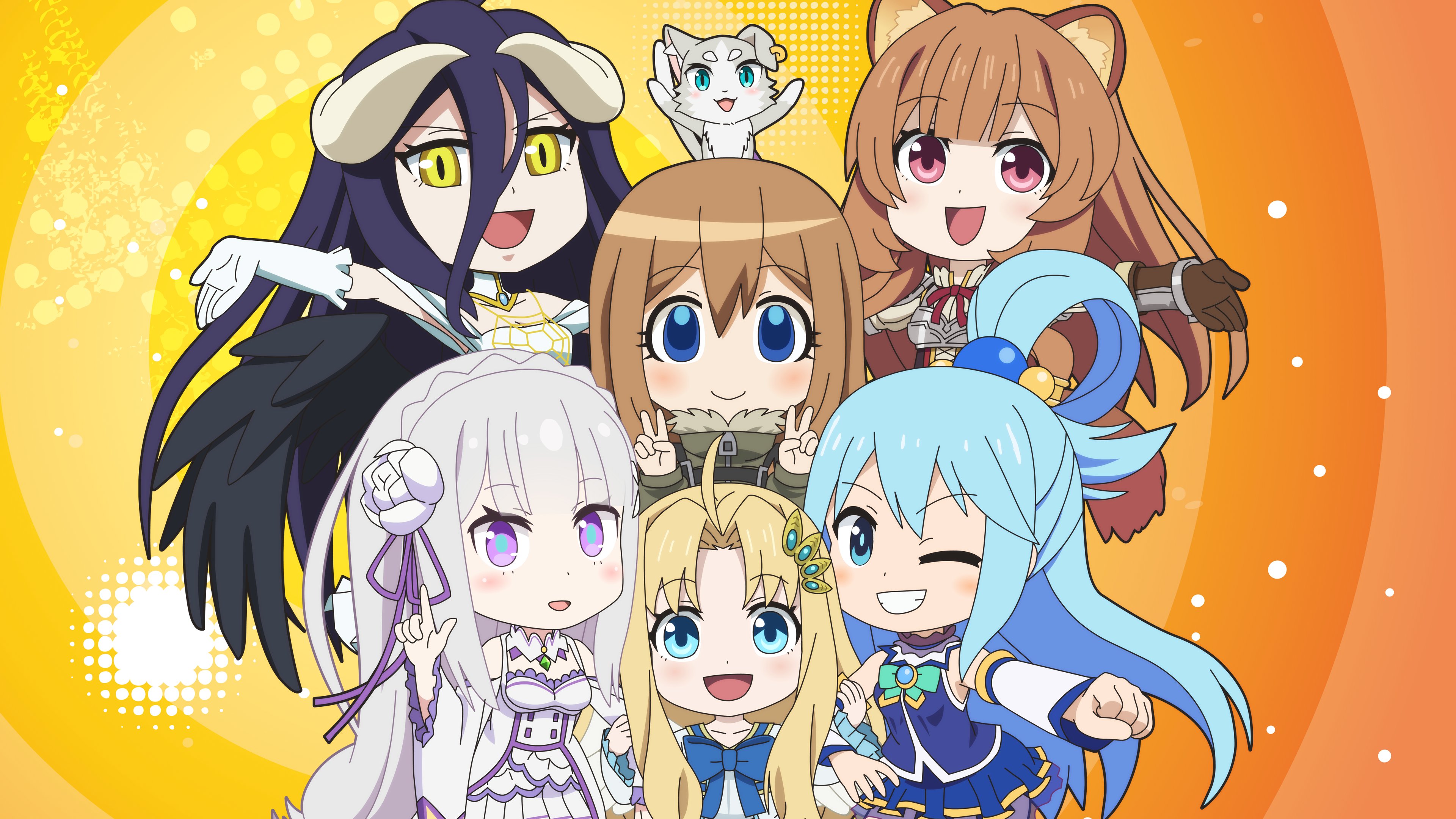 Isekai Quartet 4K Ultra HD Anime Wallpaper
