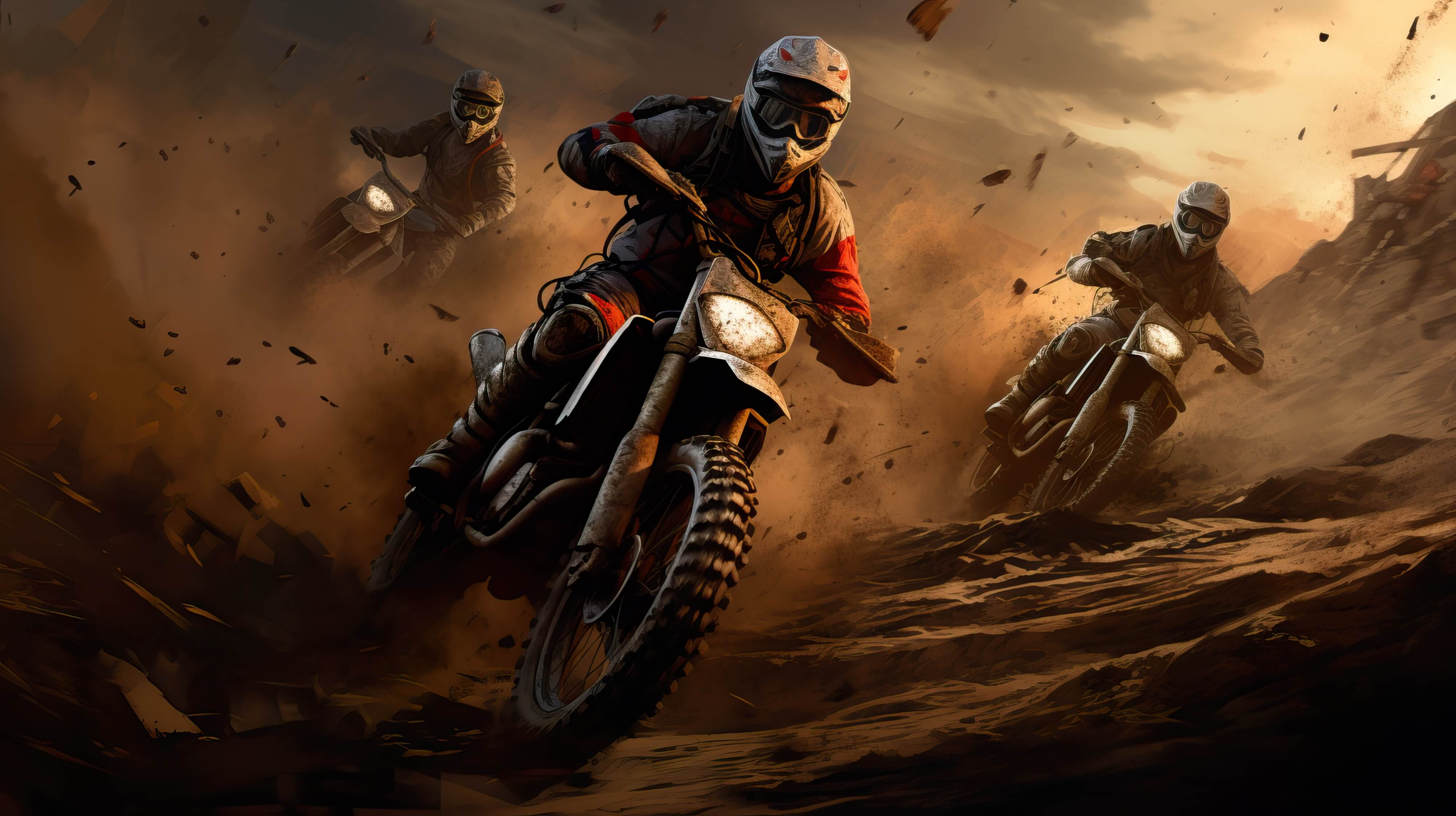 Thrilling Dirt Bike Wallpaper, Free