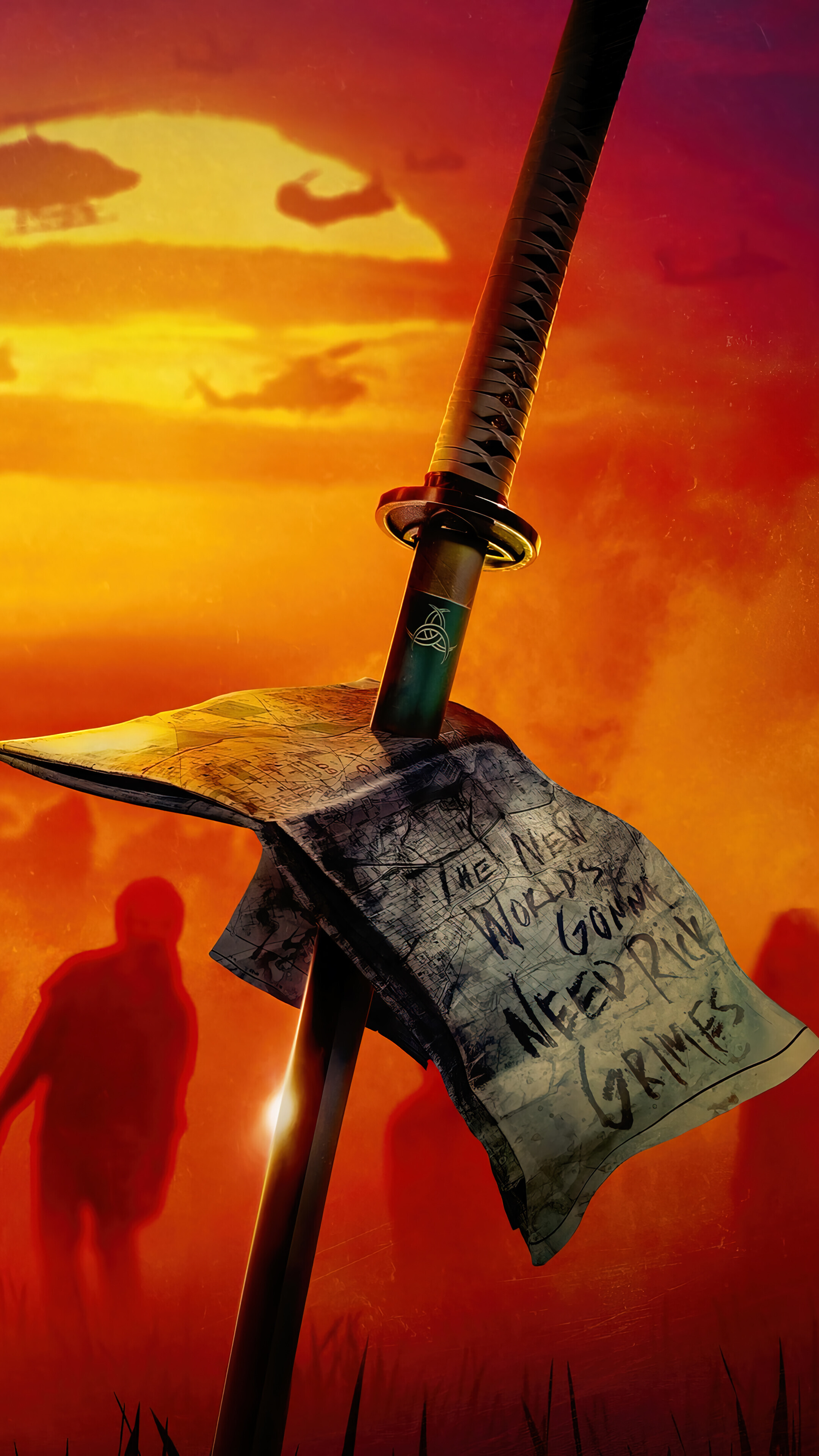 Zombie Katana The Walking Dead 4K