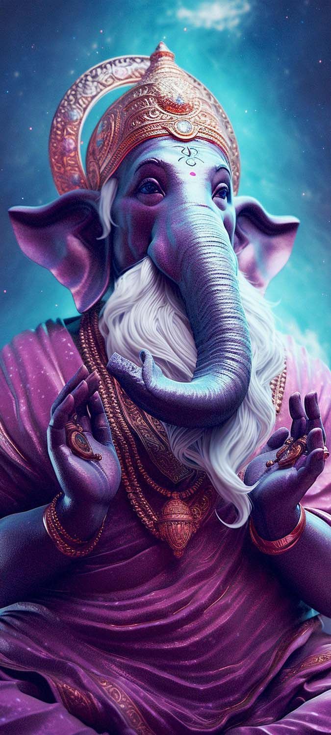 Lord Ganesha Blessings iPhone Wallpaper HD