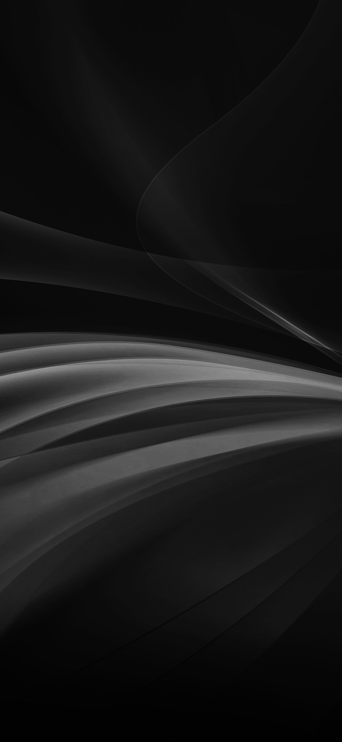 Abstract Dark Bw Smoke Pattern Wallpaper