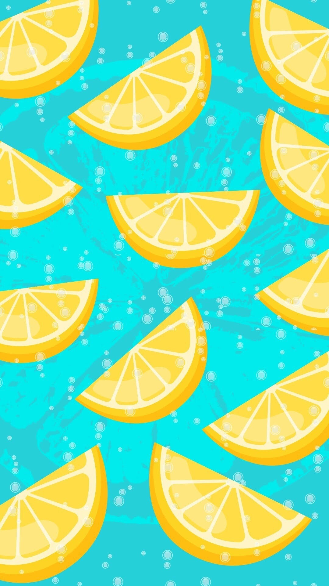 Fresh Lemon Summer Wallpaper