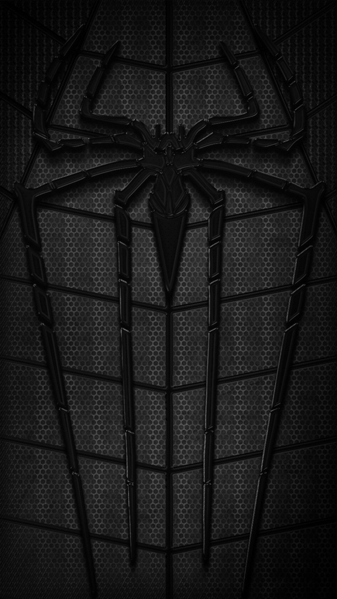 Black Spider Man Phone Wallpaper